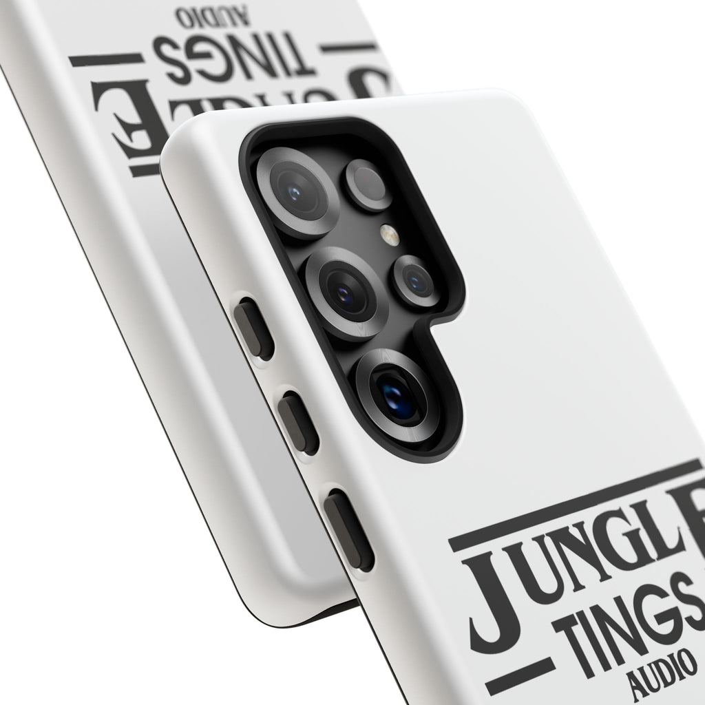 JTA Tough Cases Smartphone White Case Black logo