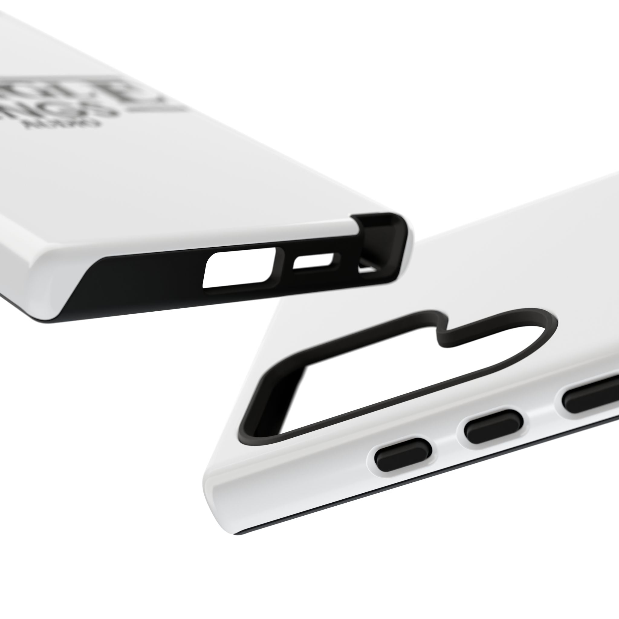 JTA Tough Cases Smartphone White Case Black logo