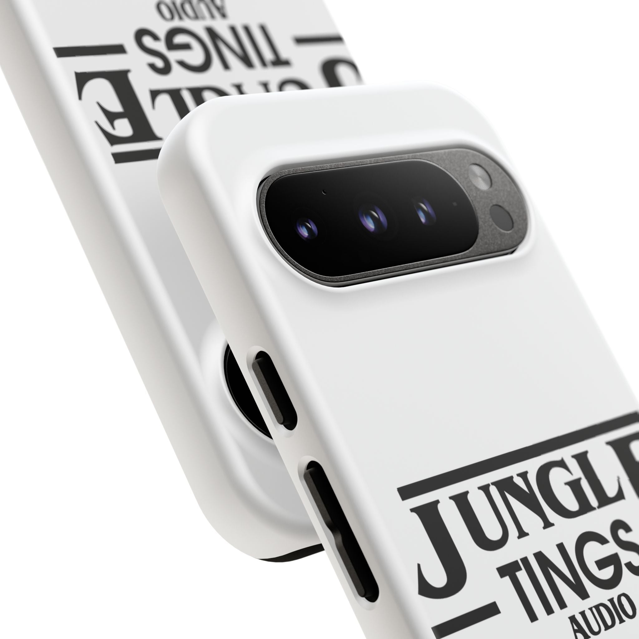 JTA Tough Cases Smartphone White Case Black logo
