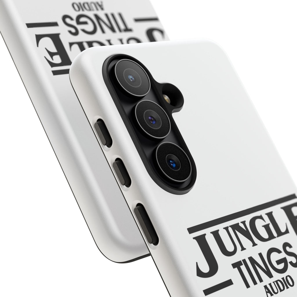 JTA Tough Cases Smartphone White Case Black logo