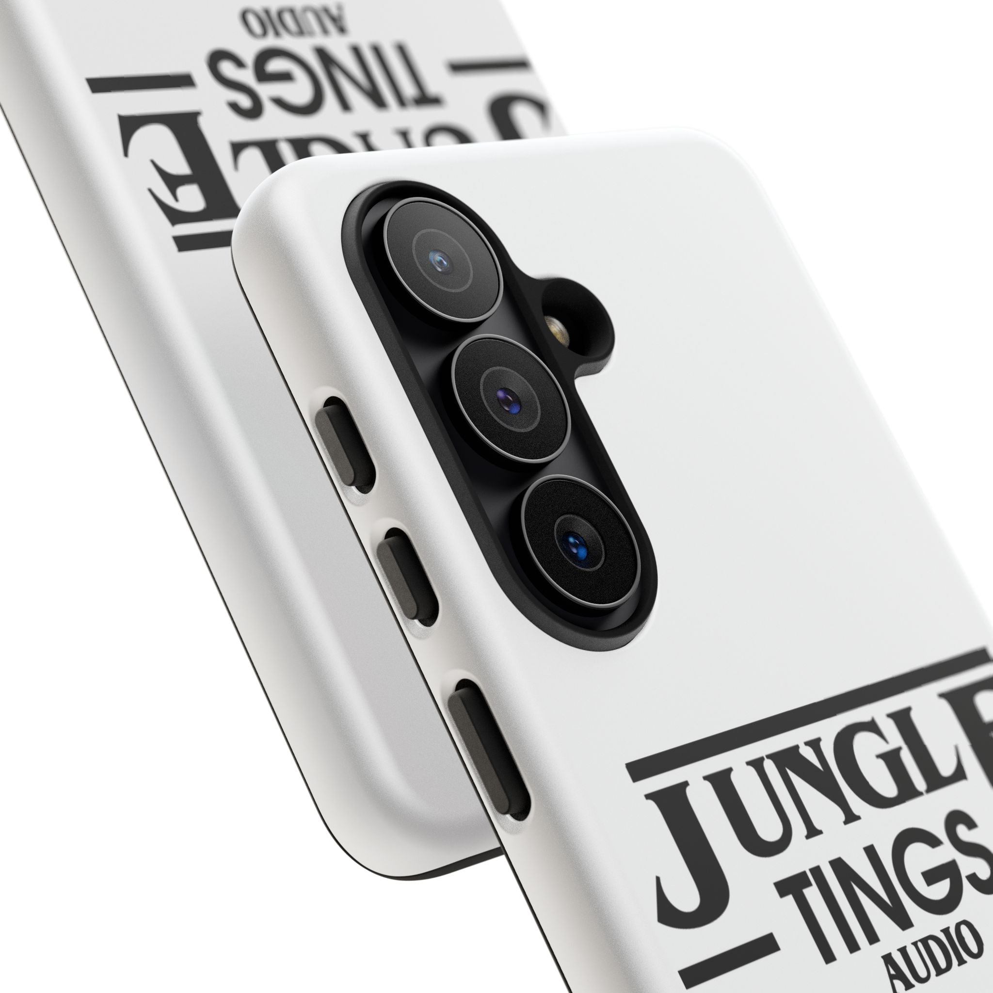 JTA Tough Cases Smartphone White Case Black logo