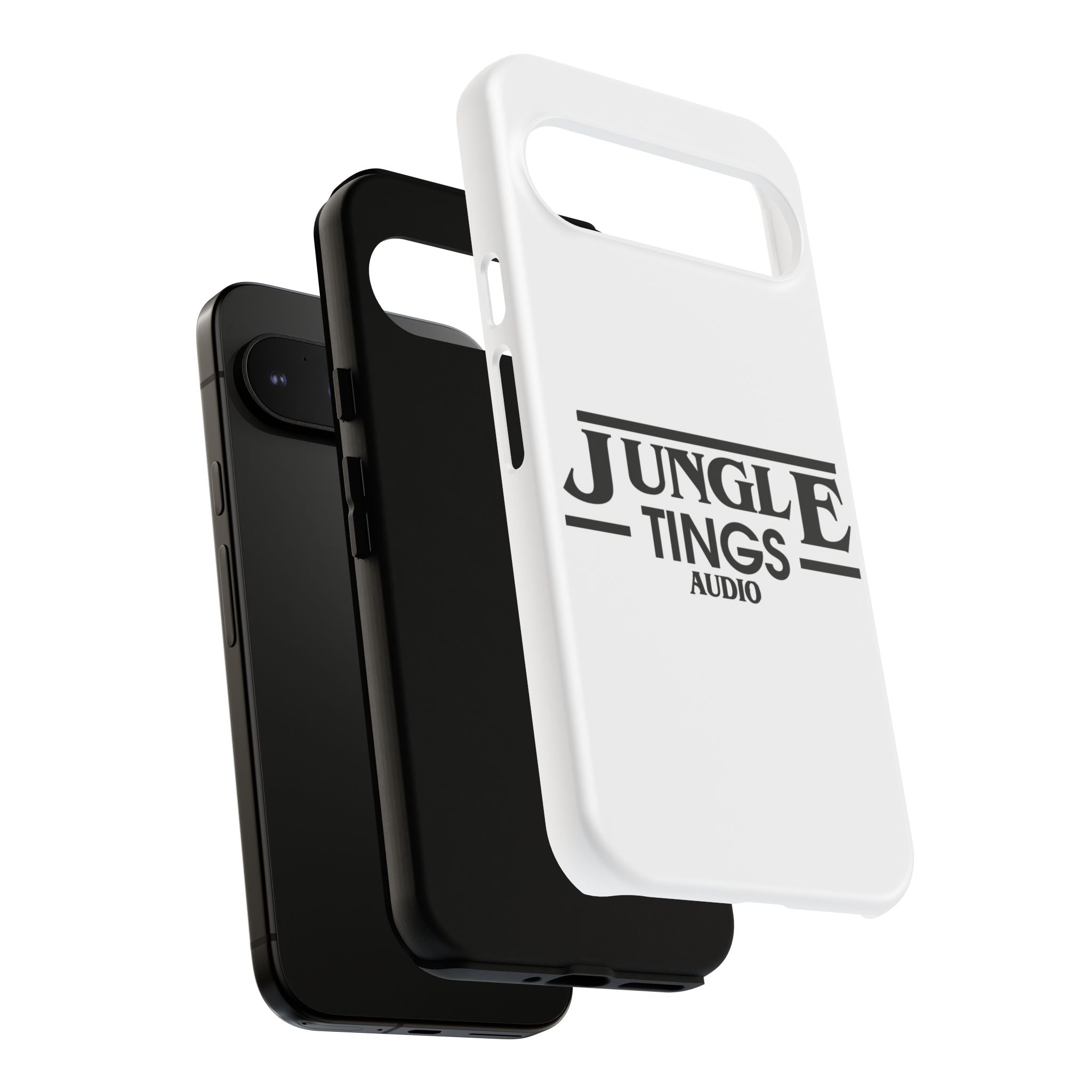 JTA Tough Cases Smartphone White Case Black logo