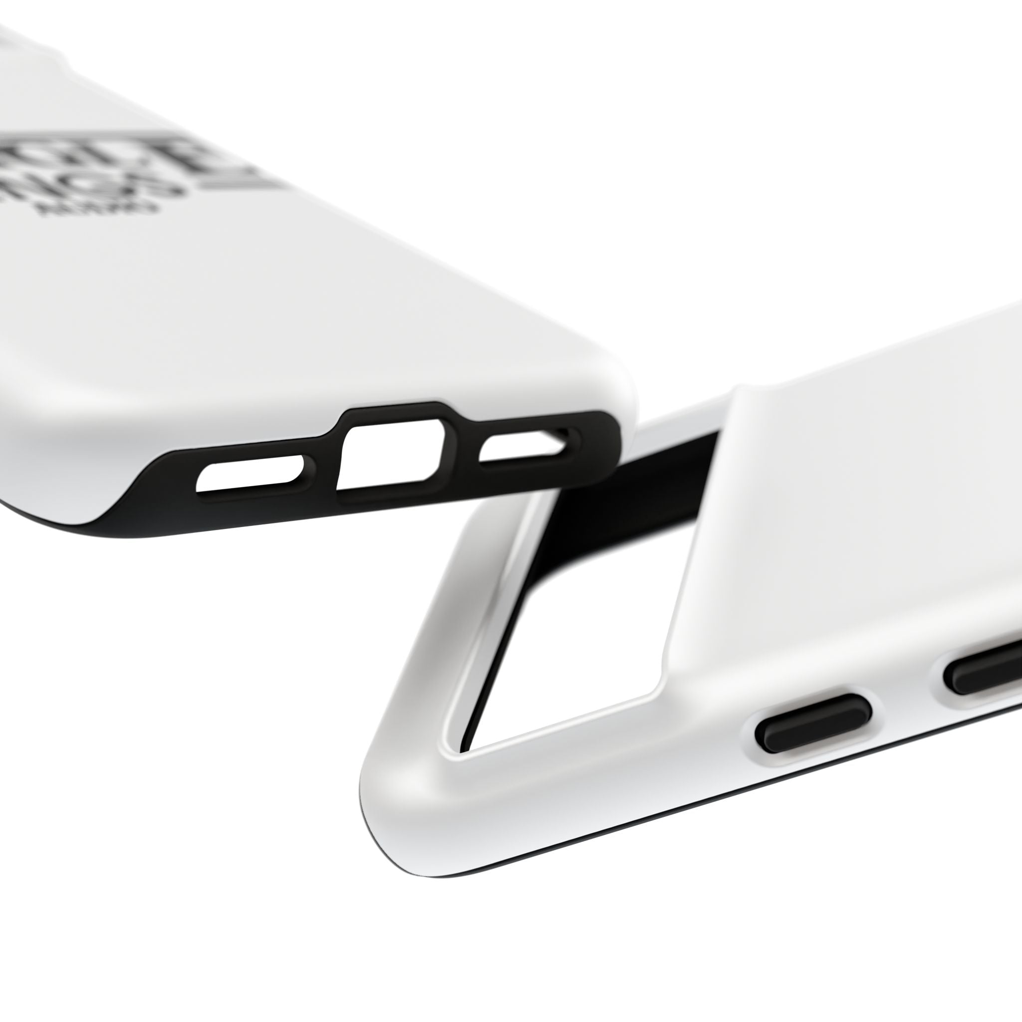 JTA Tough Cases Smartphone White Case Black logo