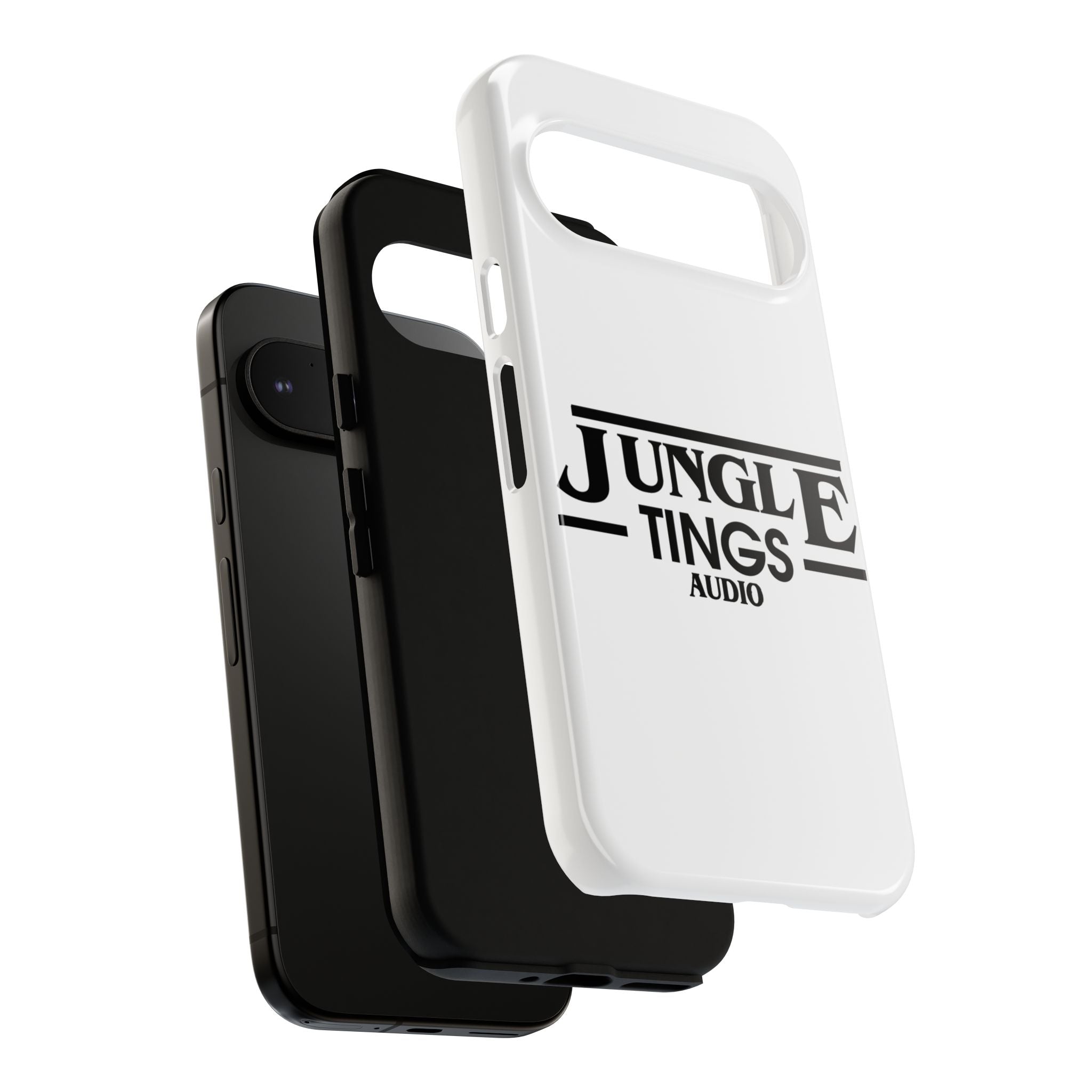 JTA Tough Cases Smartphone White Case Black logo