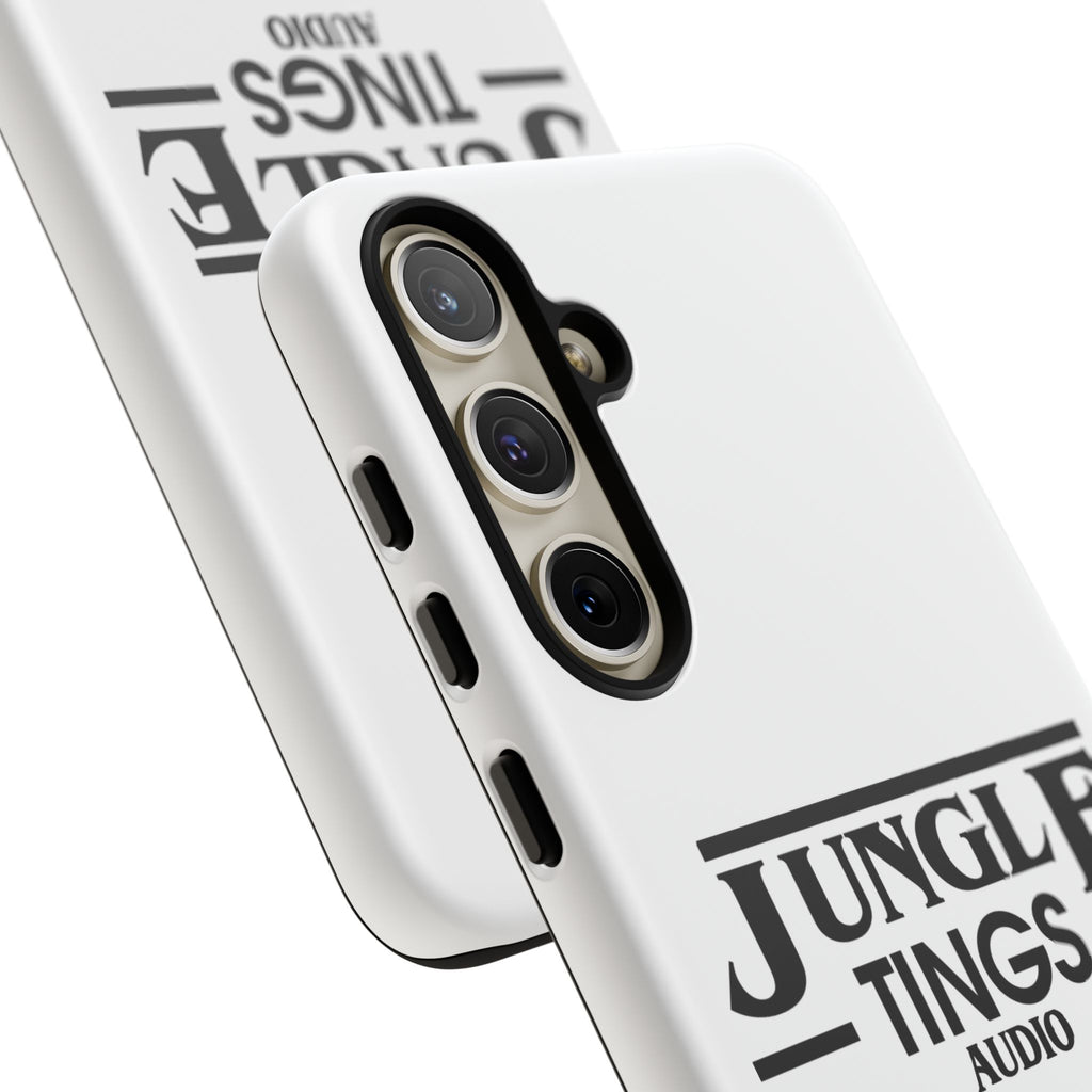 JTA Tough Cases Smartphone White Case Black logo