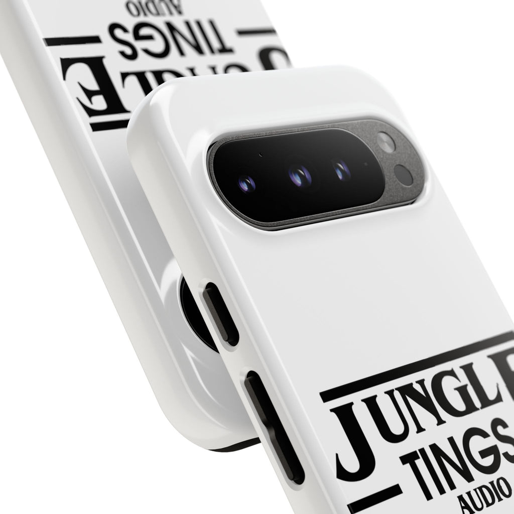 JTA Tough Cases Smartphone White Case Black logo