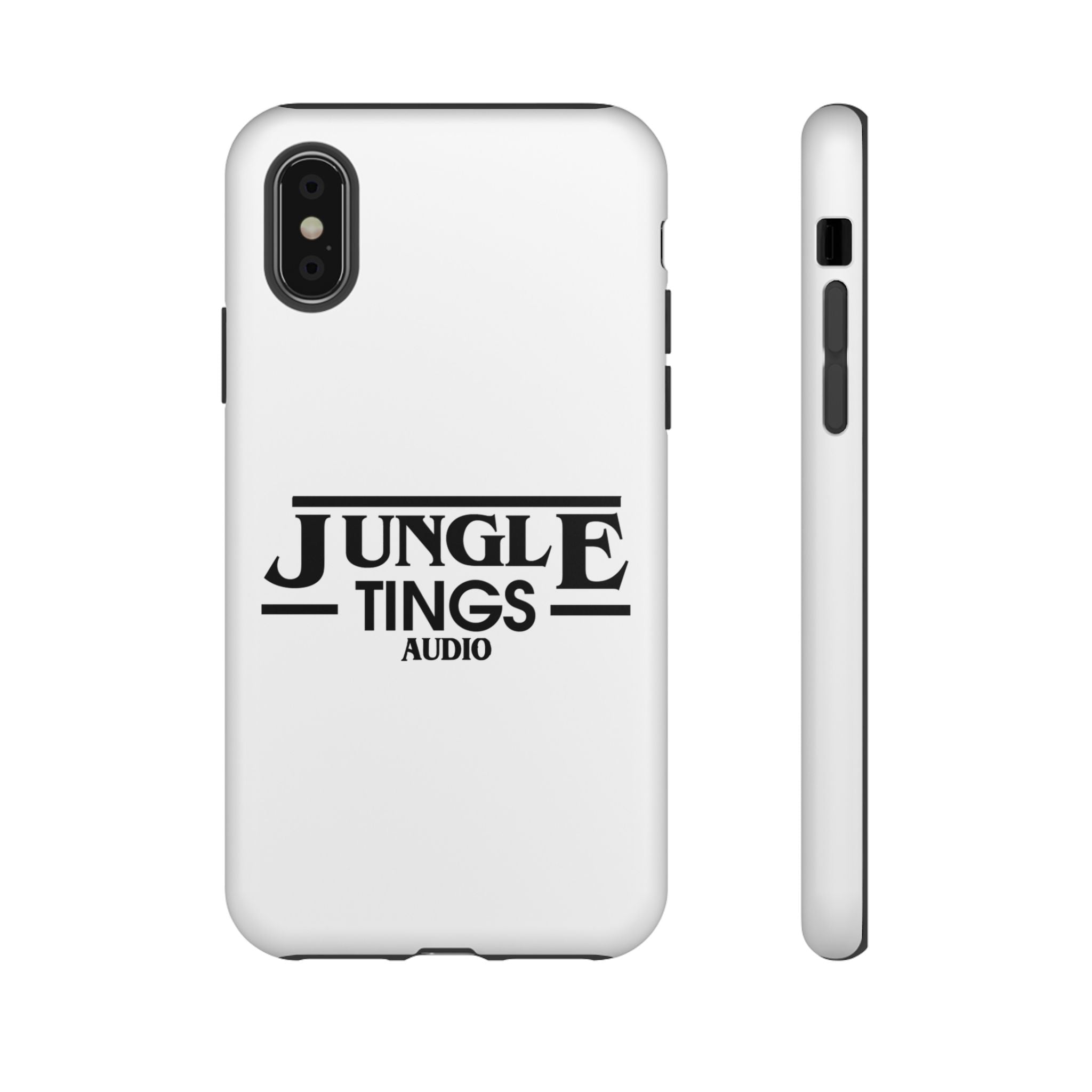 JTA Tough Cases Smartphone White Case Black logo