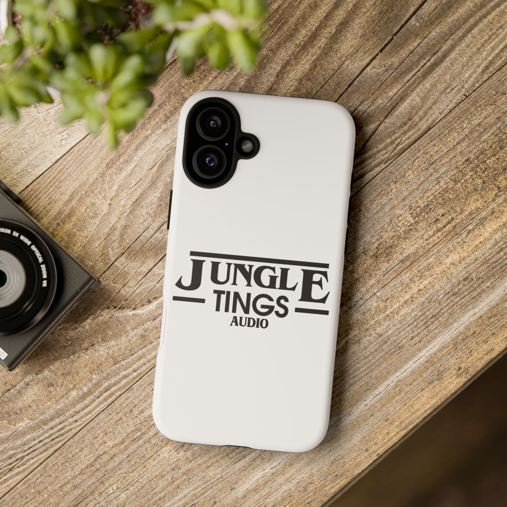 JTA Tough Cases Smartphone White Case Black logo