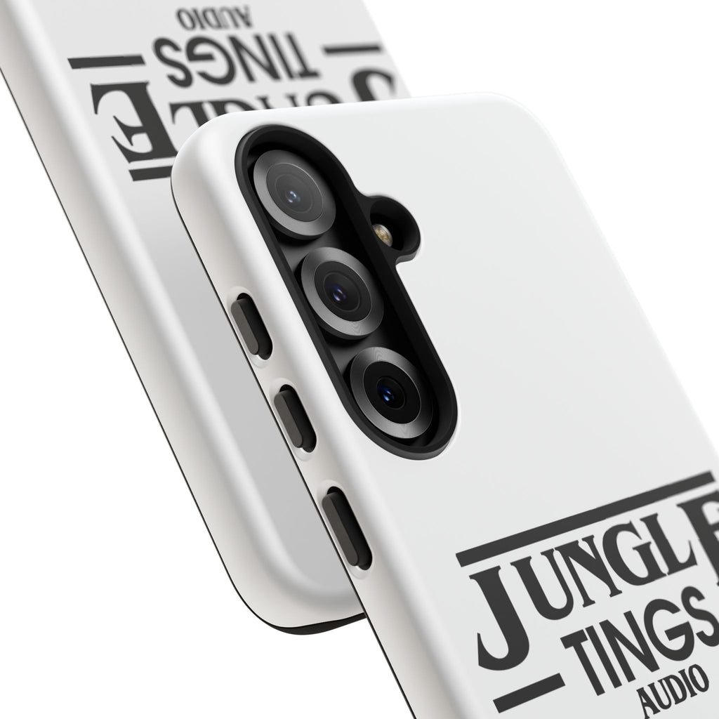 JTA Tough Cases Smartphone White Case Black logo