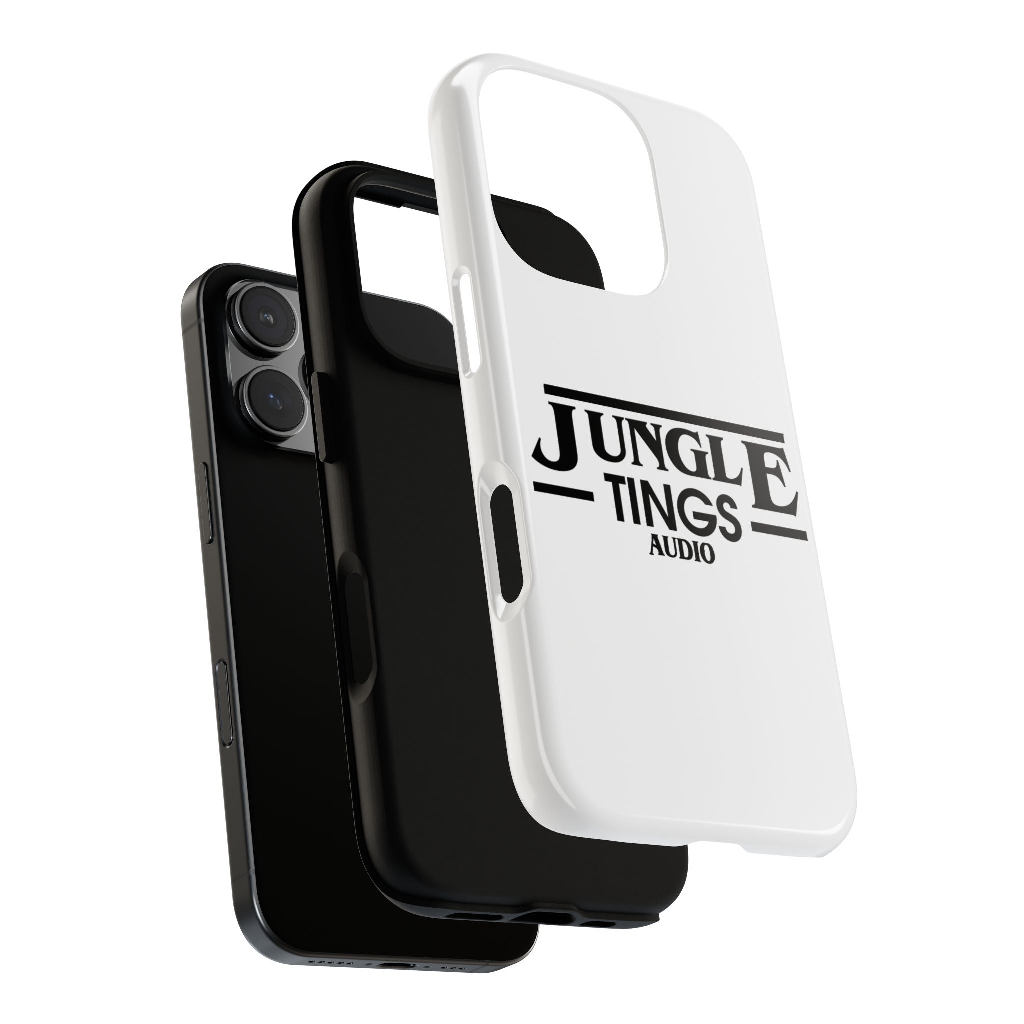 JTA Tough Cases Smartphone White Case Black logo