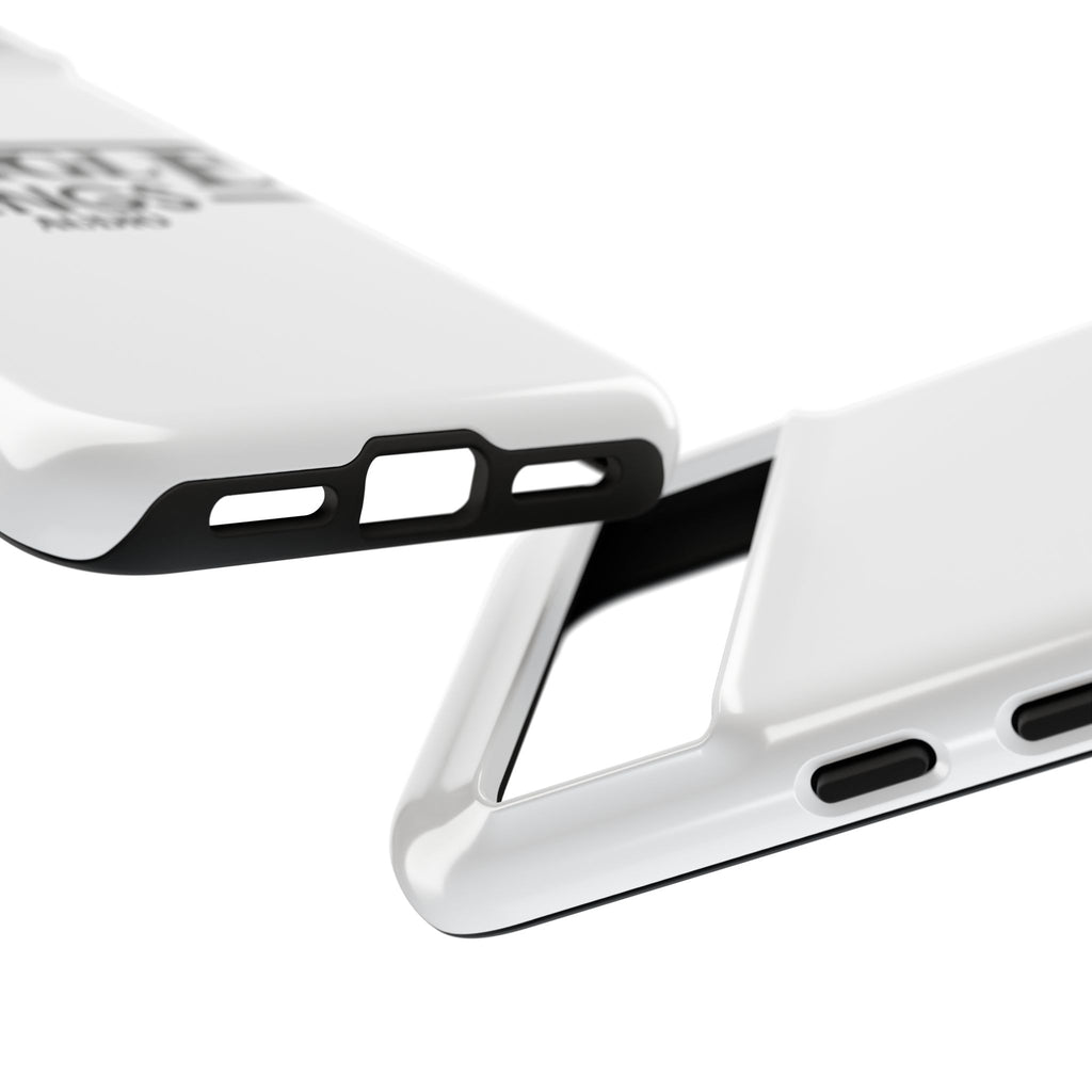 JTA Tough Cases Smartphone White Case Black logo