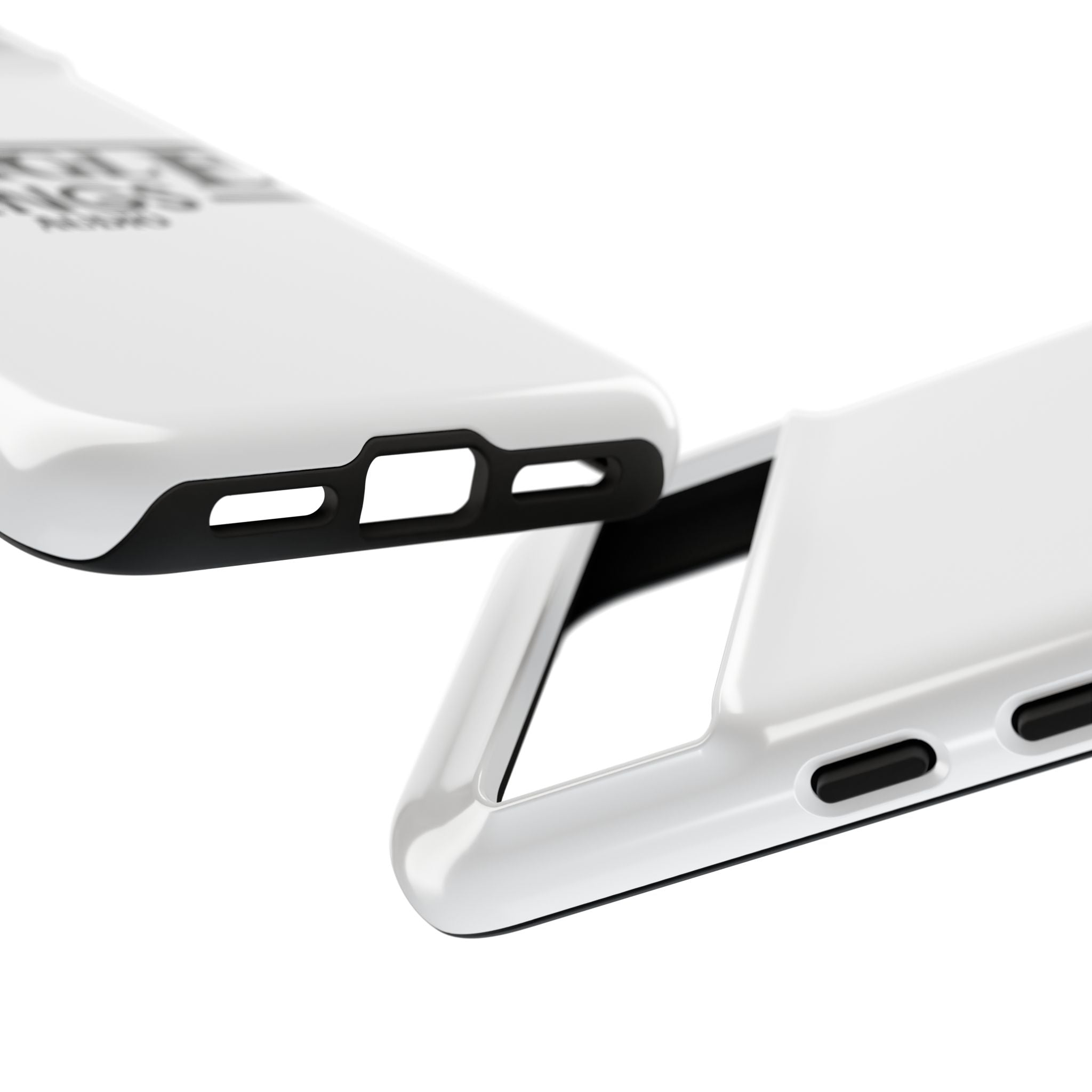 JTA Tough Cases Smartphone White Case Black logo