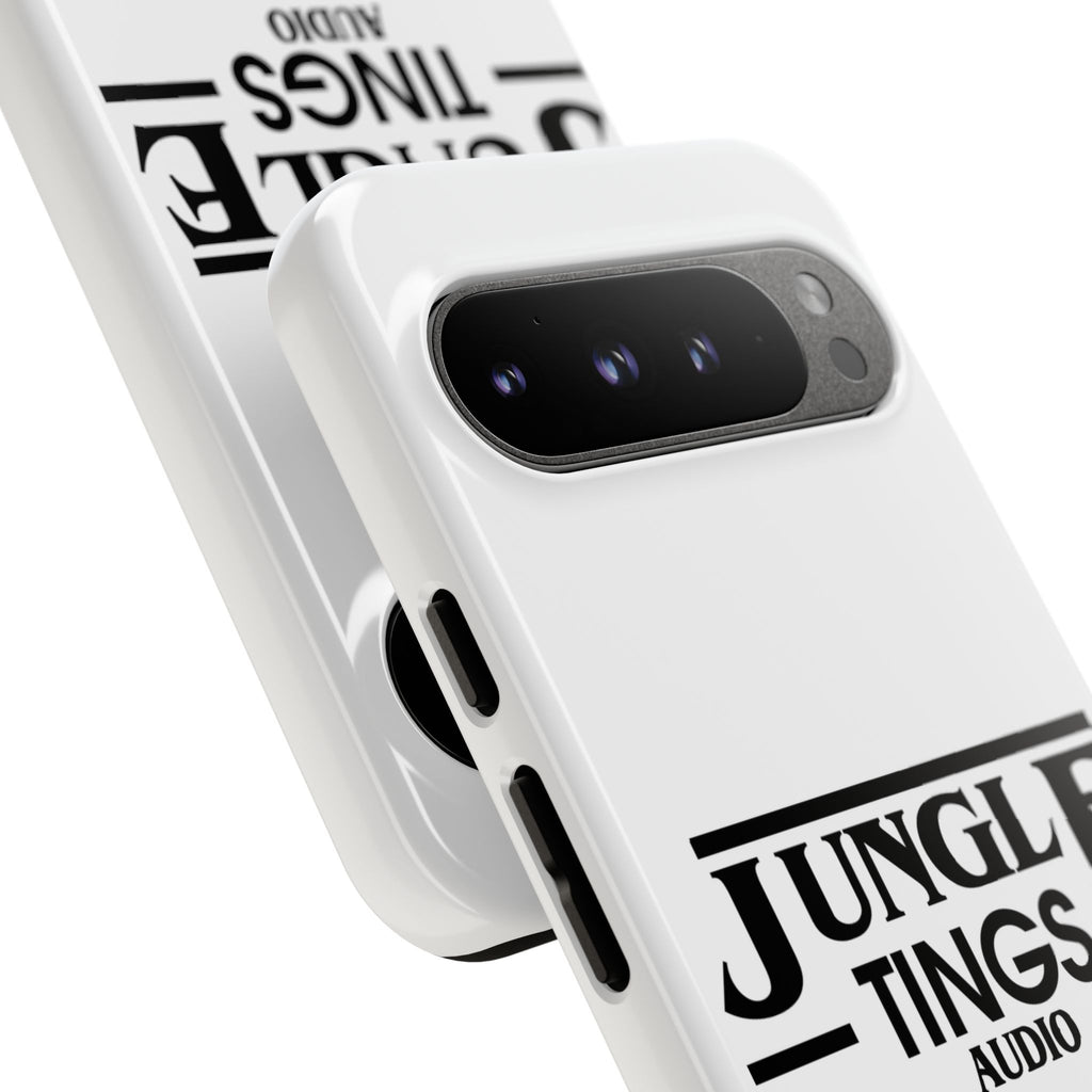 JTA Tough Cases Smartphone White Case Black logo