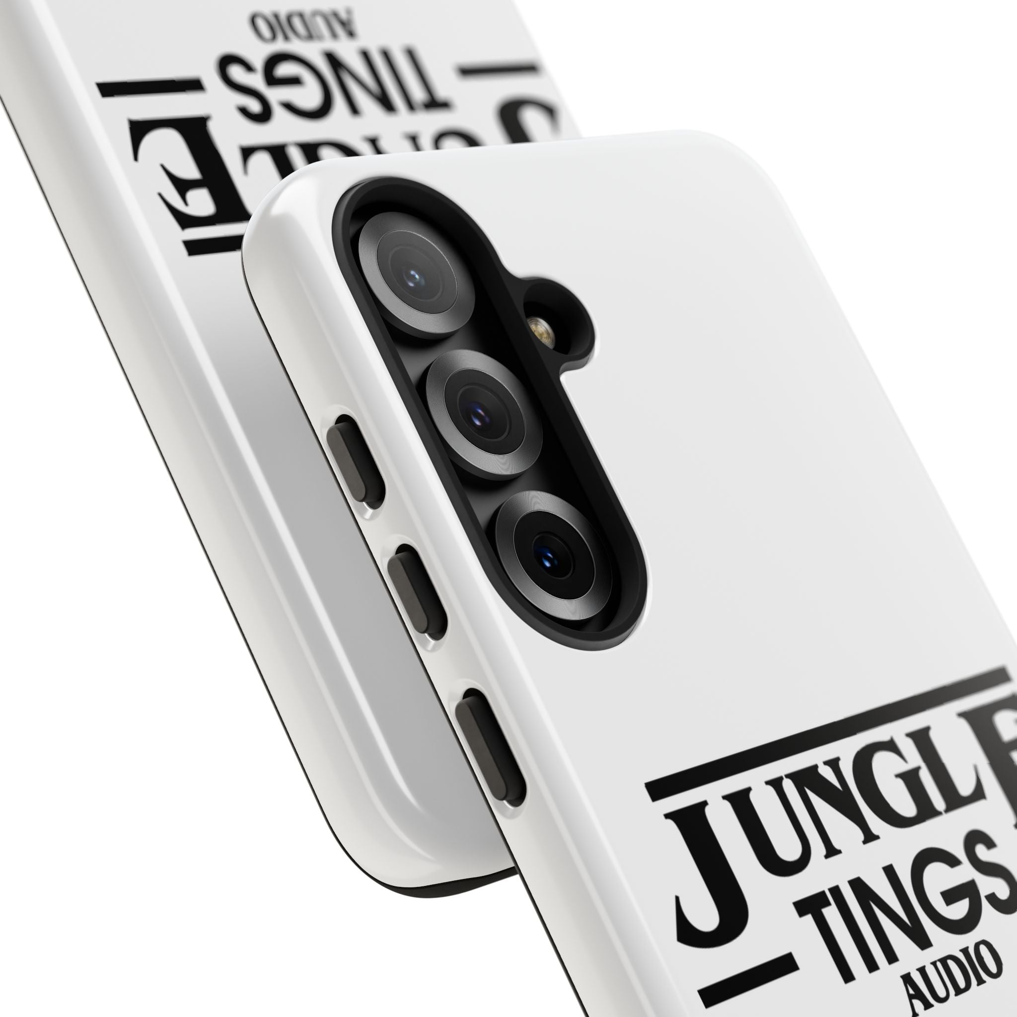 JTA Tough Cases Smartphone White Case Black logo