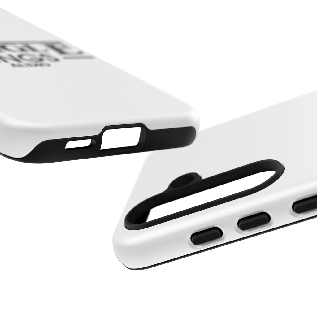JTA Tough Cases Smartphone White Case Black logo