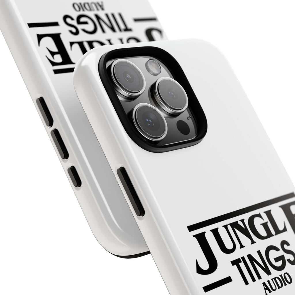 JTA Tough Cases Smartphone White Case Black logo