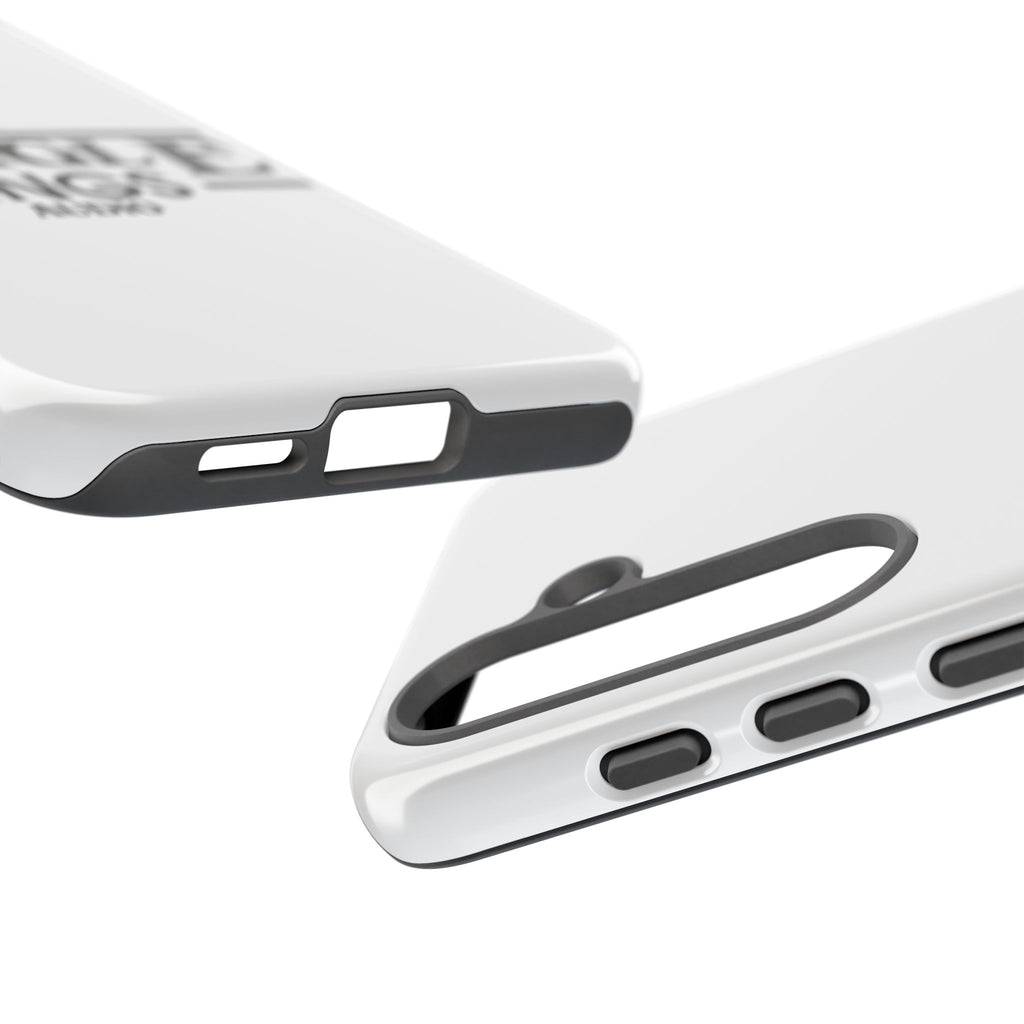 JTA Tough Cases Smartphone White Case Black logo