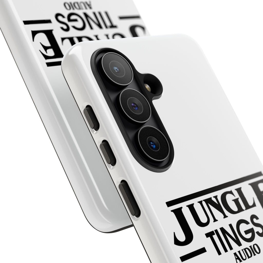JTA Tough Cases Smartphone White Case Black logo