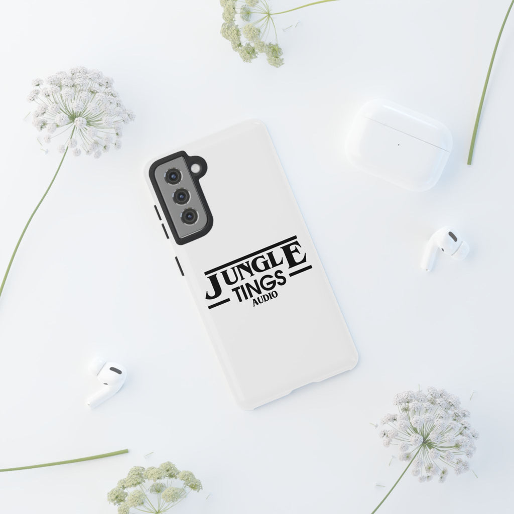 JTA Tough Cases Smartphone White Case Black logo