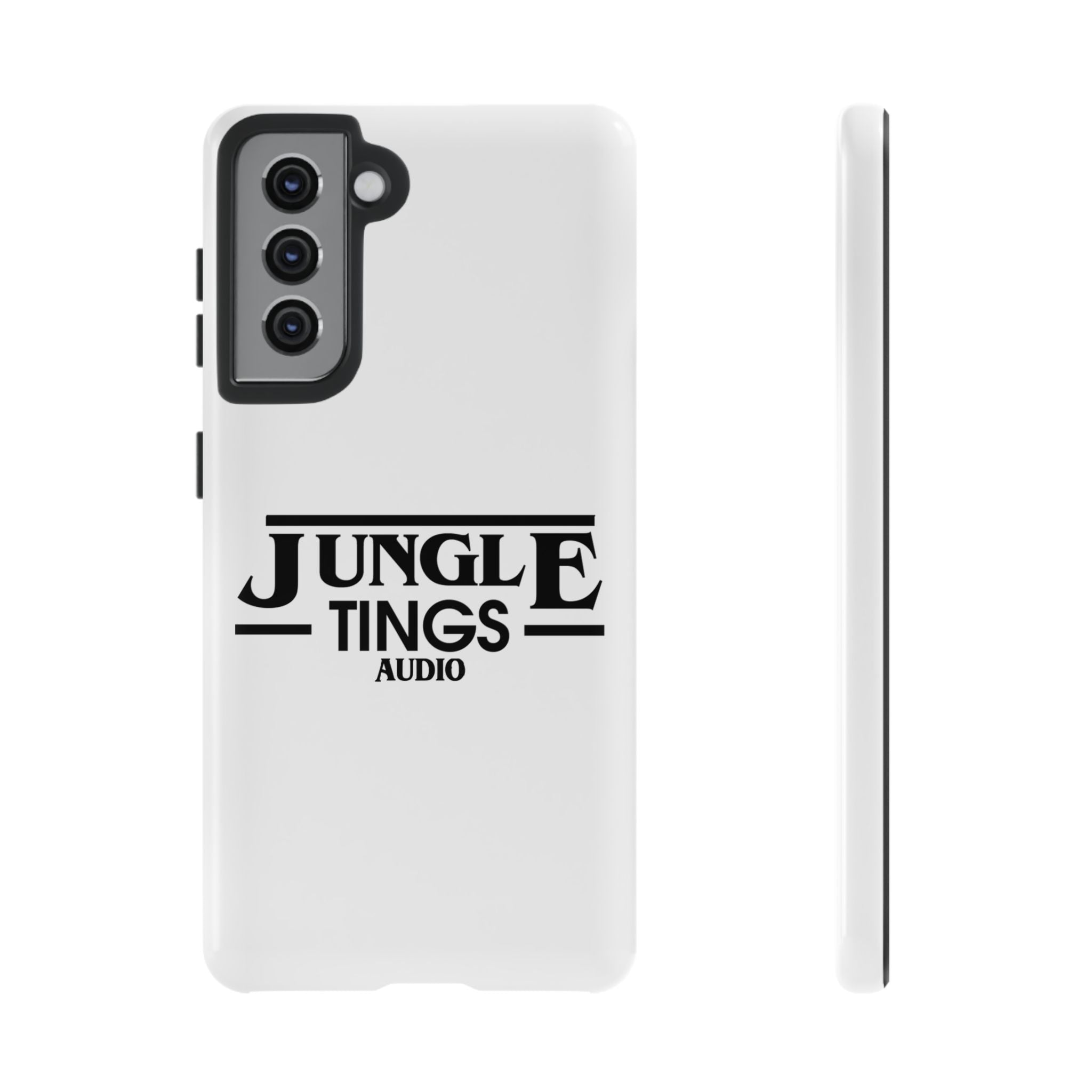 JTA Tough Cases Smartphone White Case Black logo