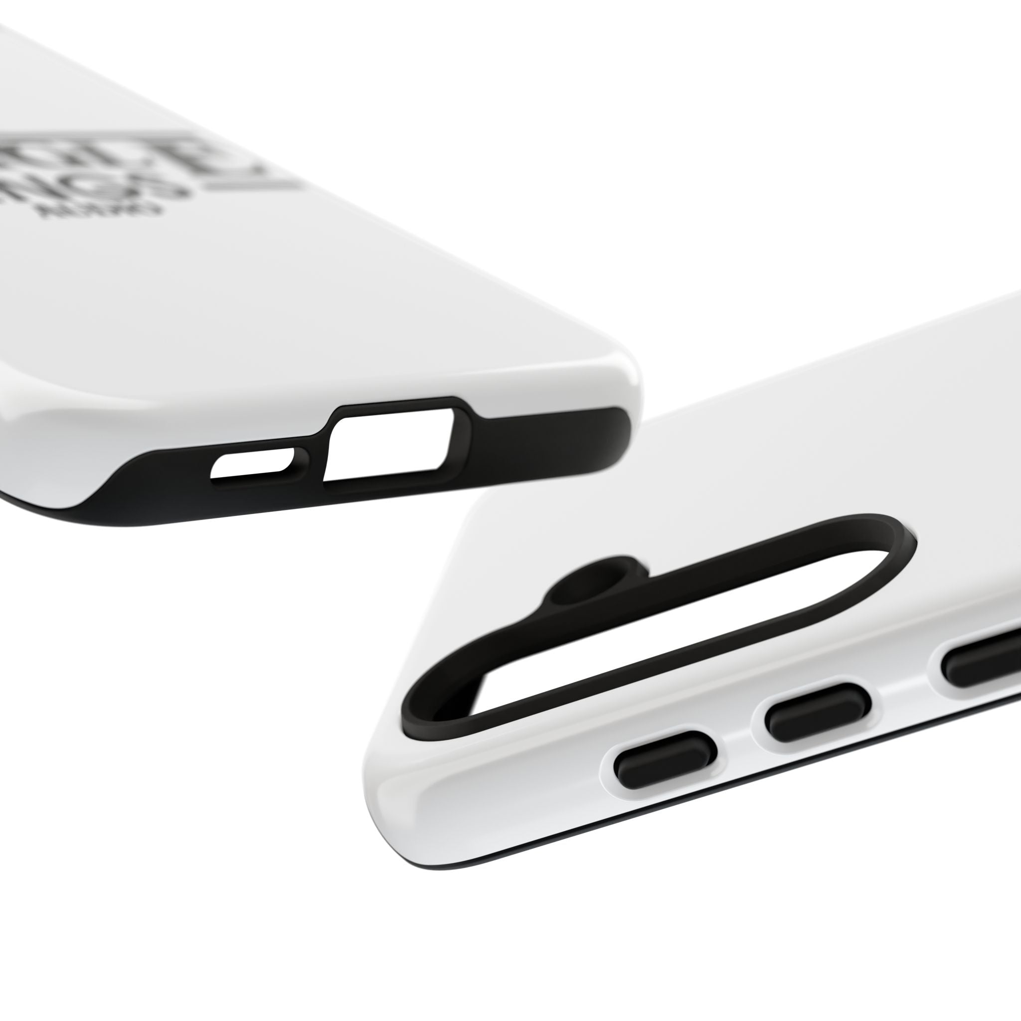 JTA Tough Cases Smartphone White Case Black logo