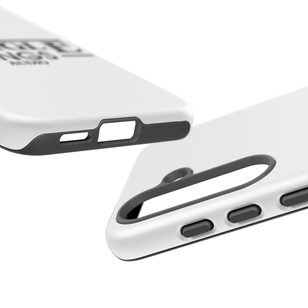 JTA Tough Cases Smartphone White Case Black logo
