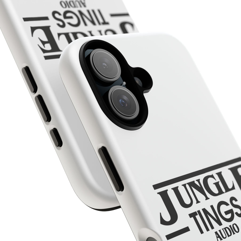 JTA Tough Cases Smartphone White Case Black logo
