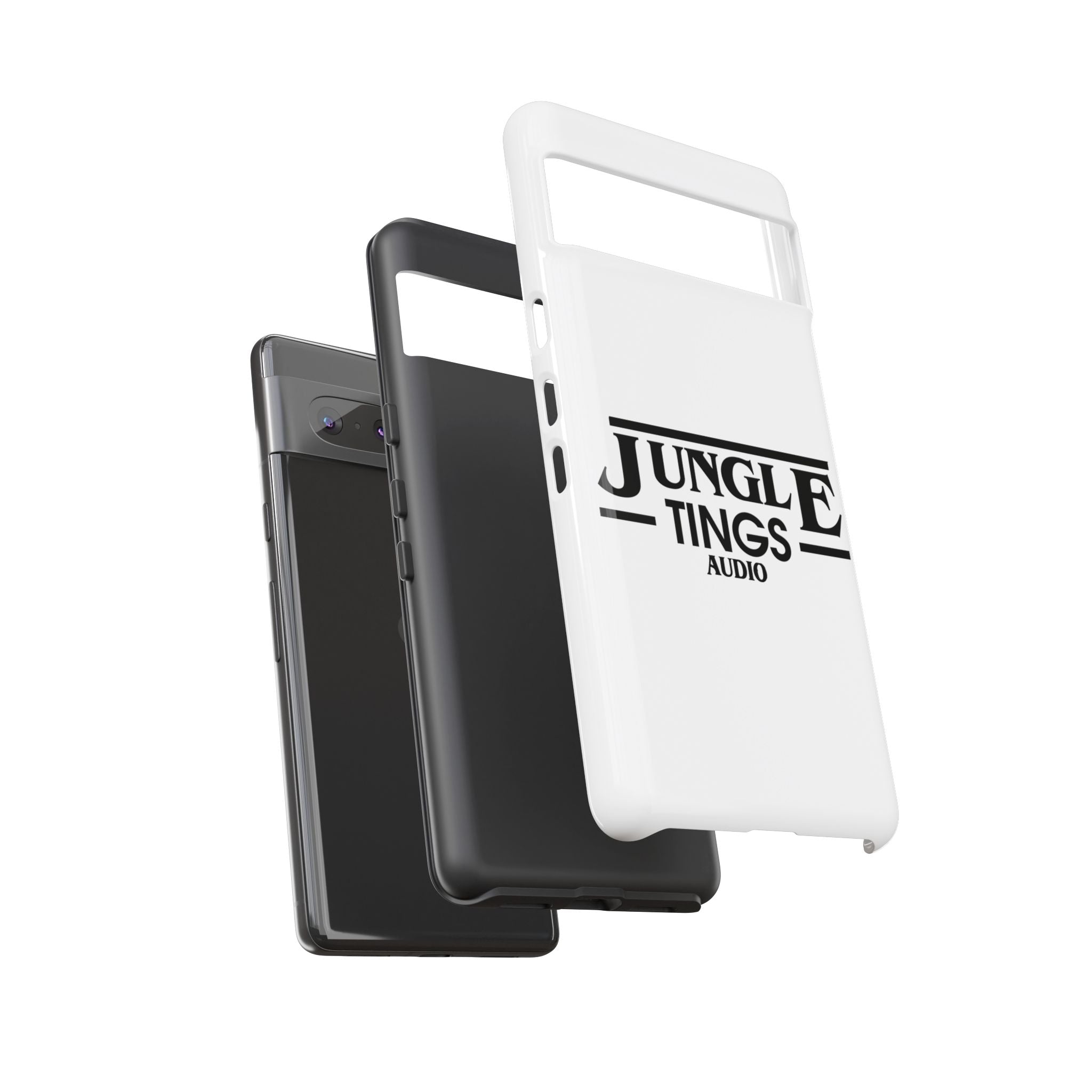 JTA Tough Cases Smartphone White Case Black logo