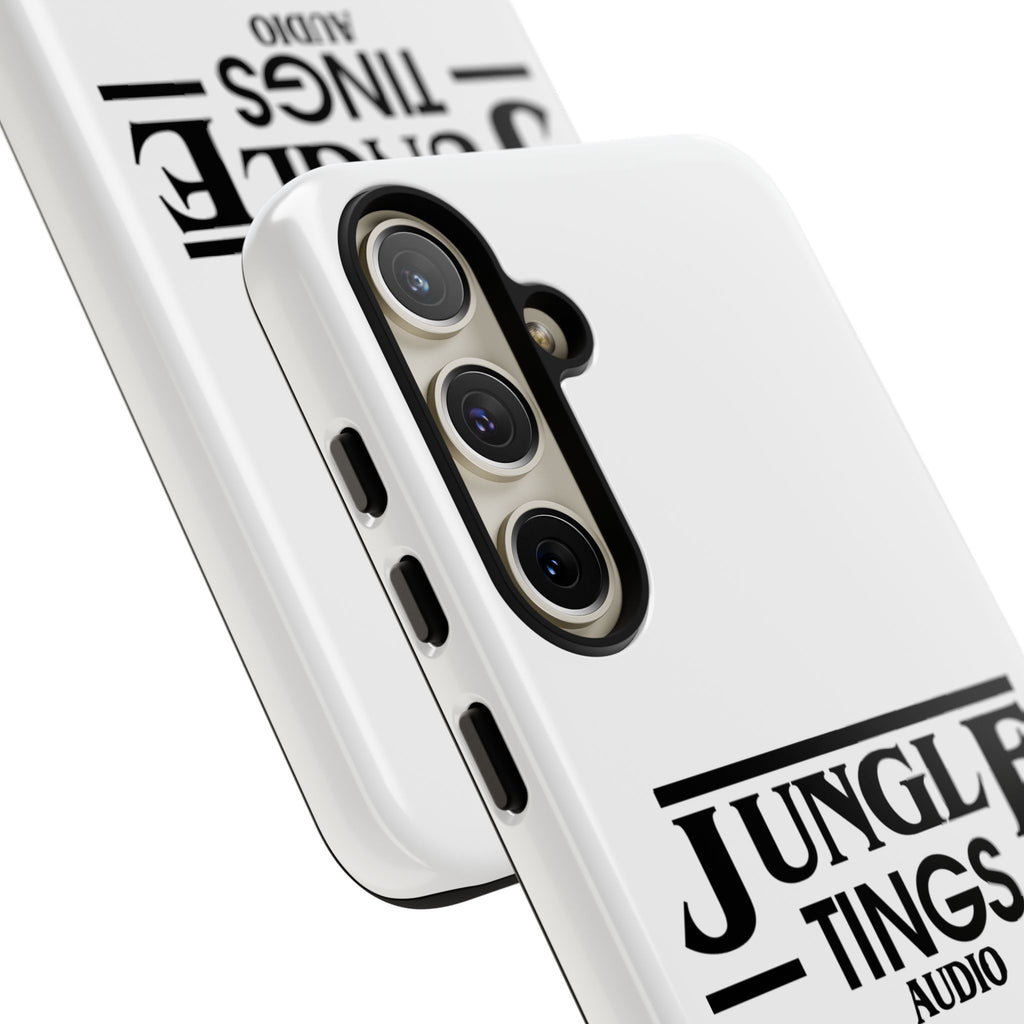 JTA Tough Cases Smartphone White Case Black logo