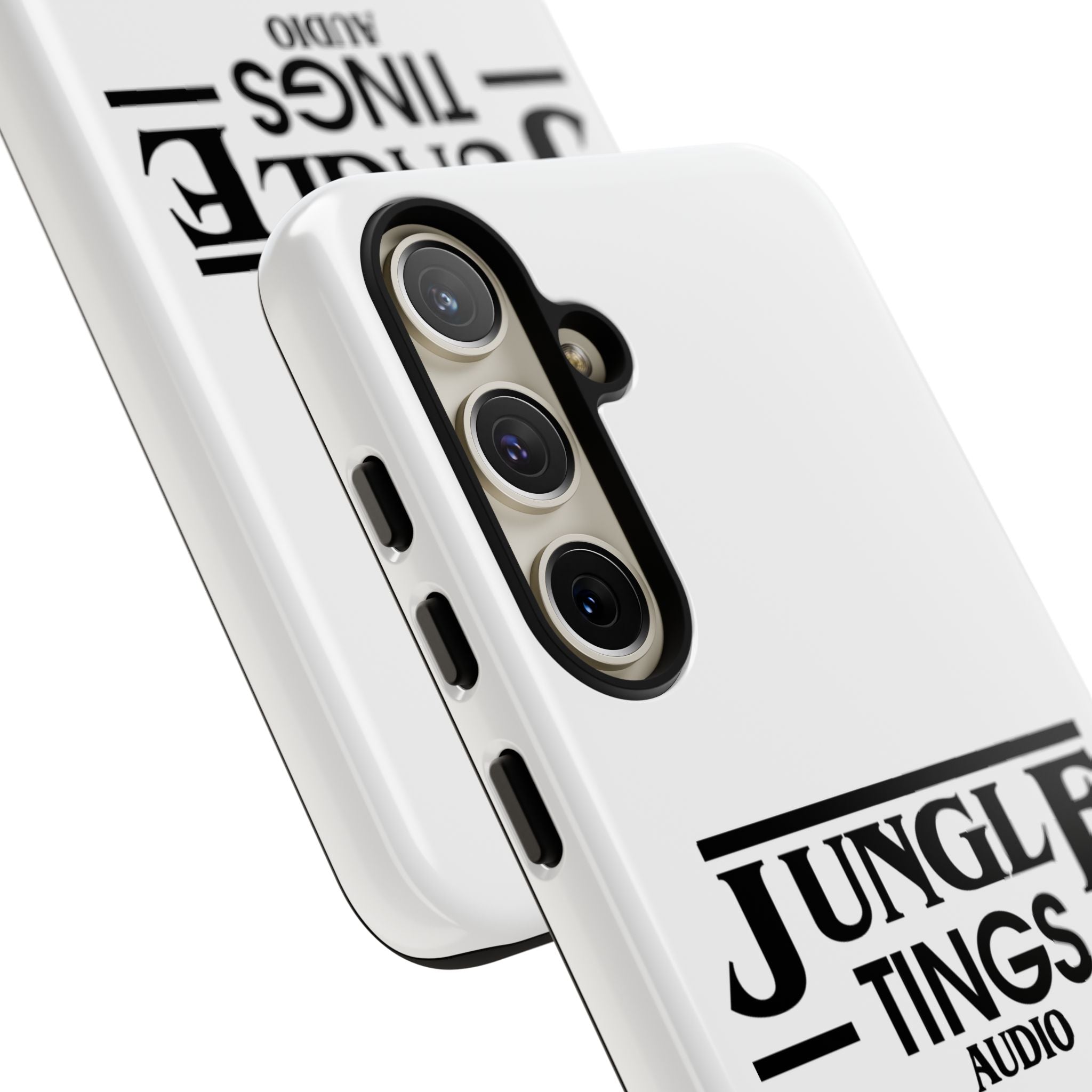 JTA Tough Cases Smartphone White Case Black logo