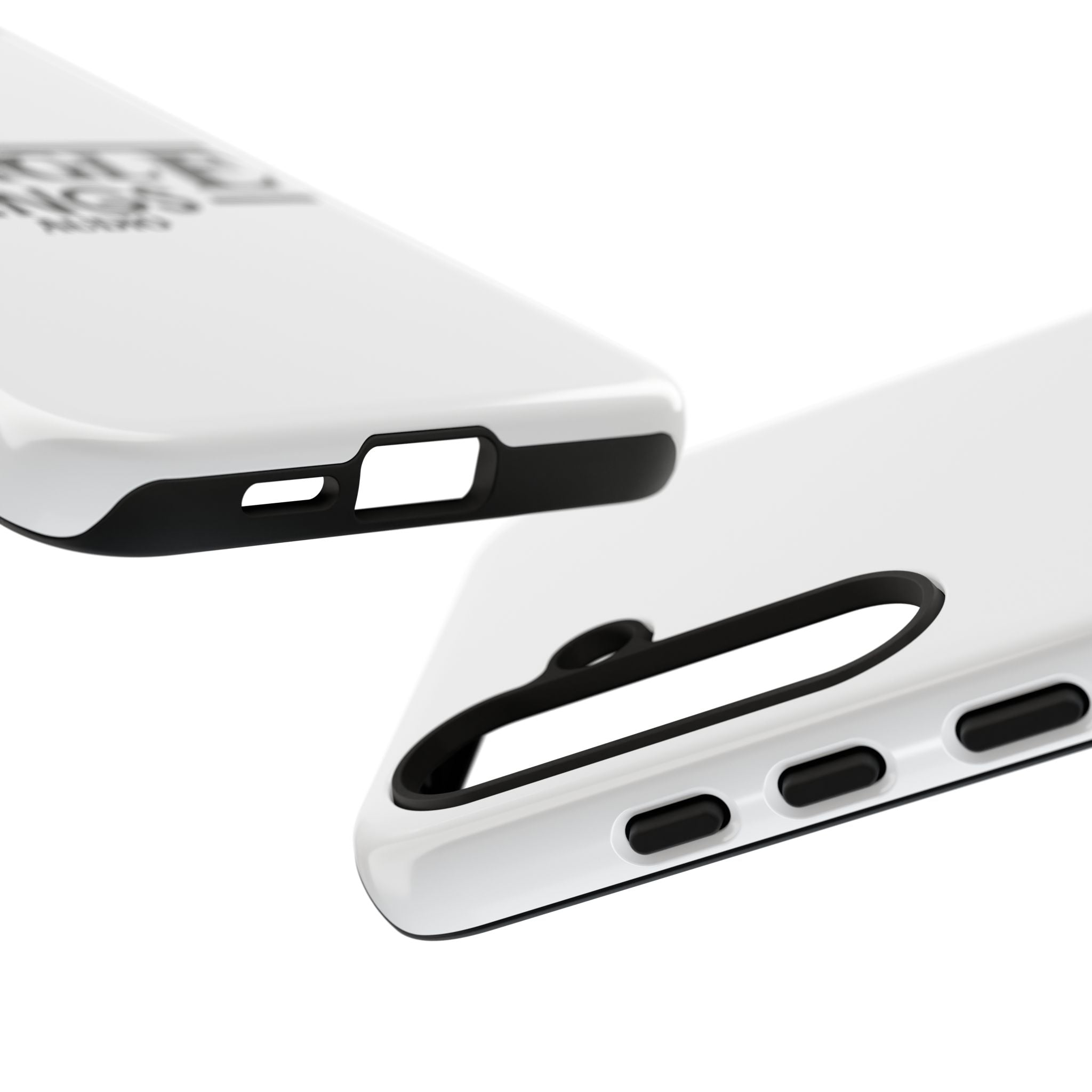 JTA Tough Cases Smartphone White Case Black logo