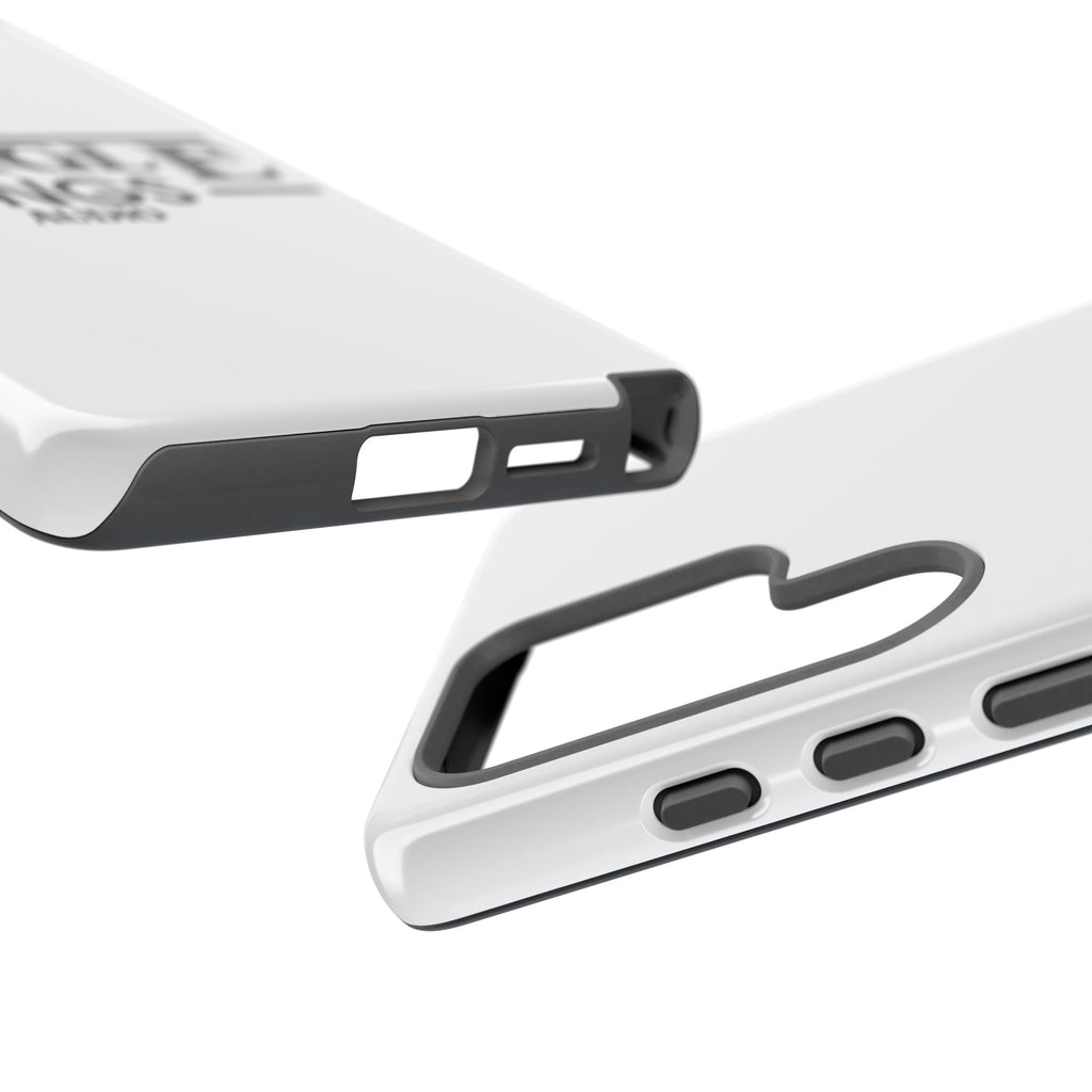 JTA Tough Cases Smartphone White Case Black logo