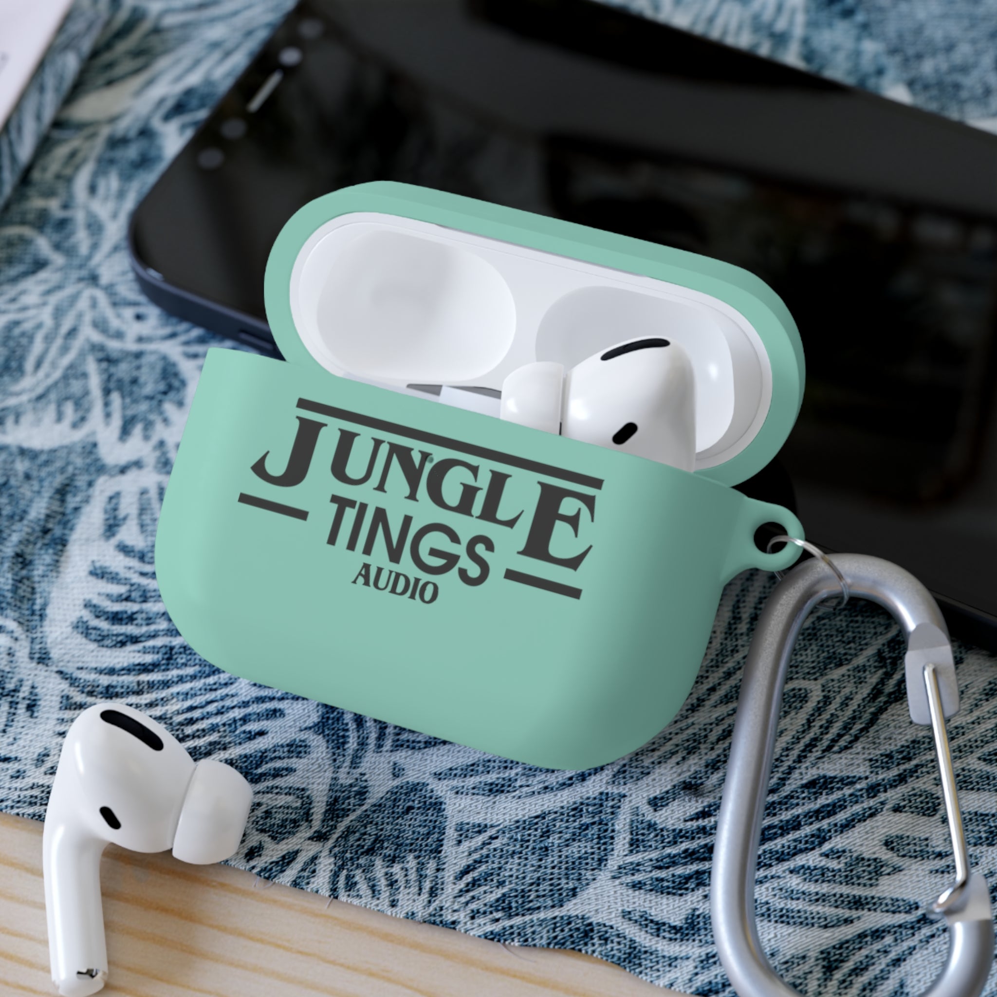 JTA AirPods and AirPods Pro Case Cover Black Logo
