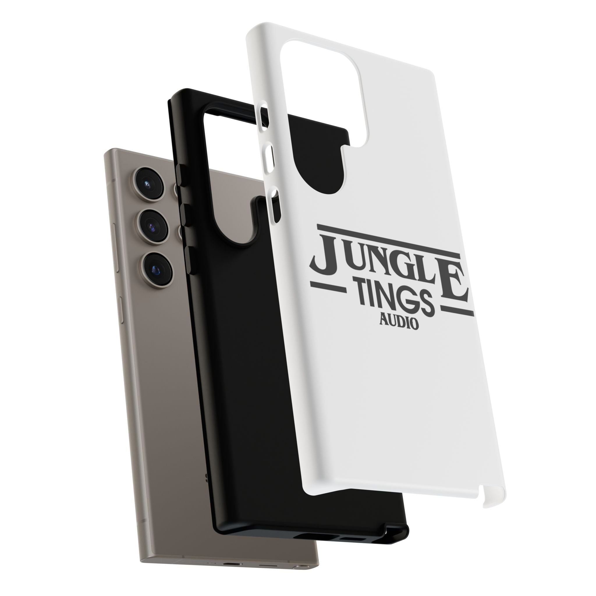 JTA Tough Cases Smartphone White Case Black logo