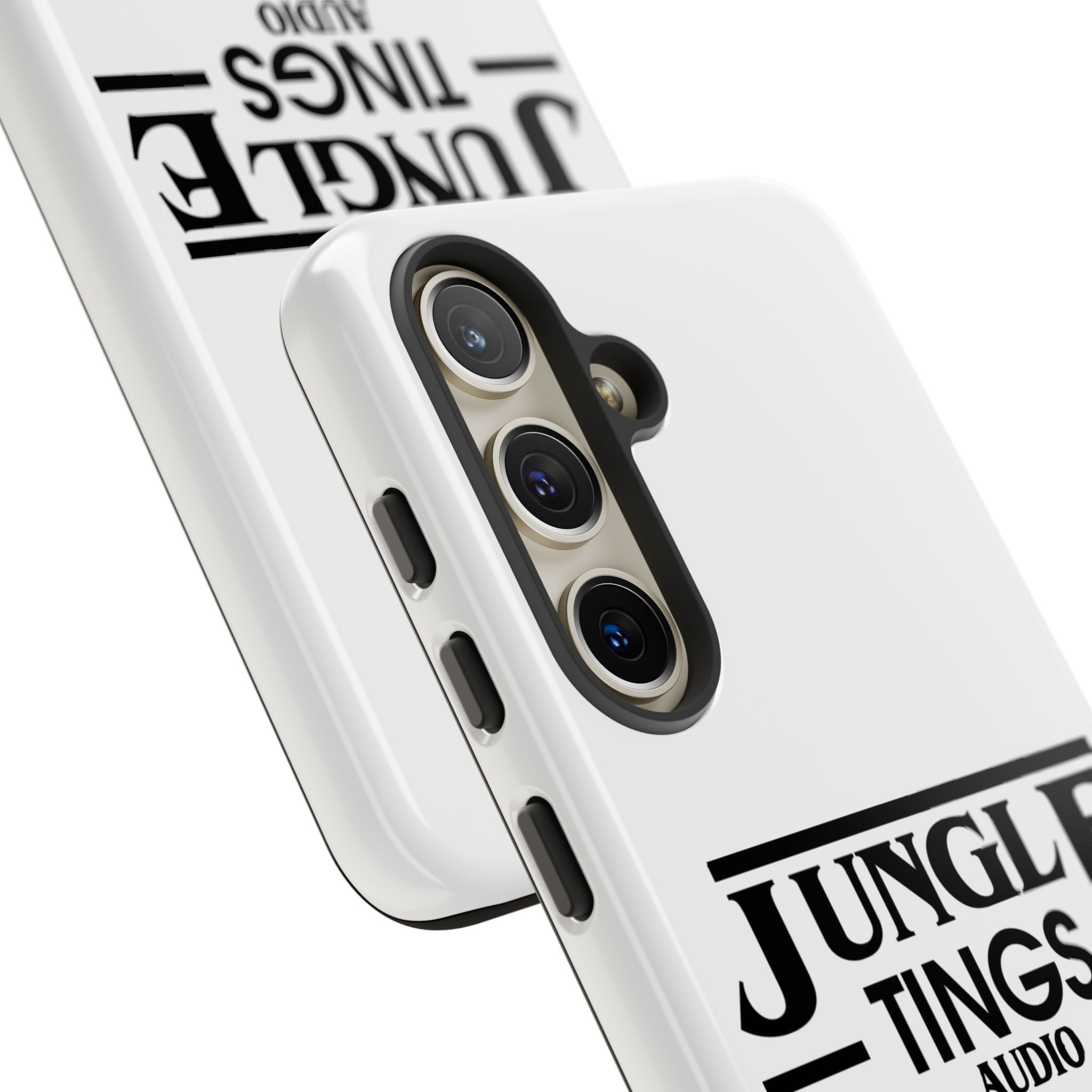 JTA Tough Cases Smartphone White Case Black logo