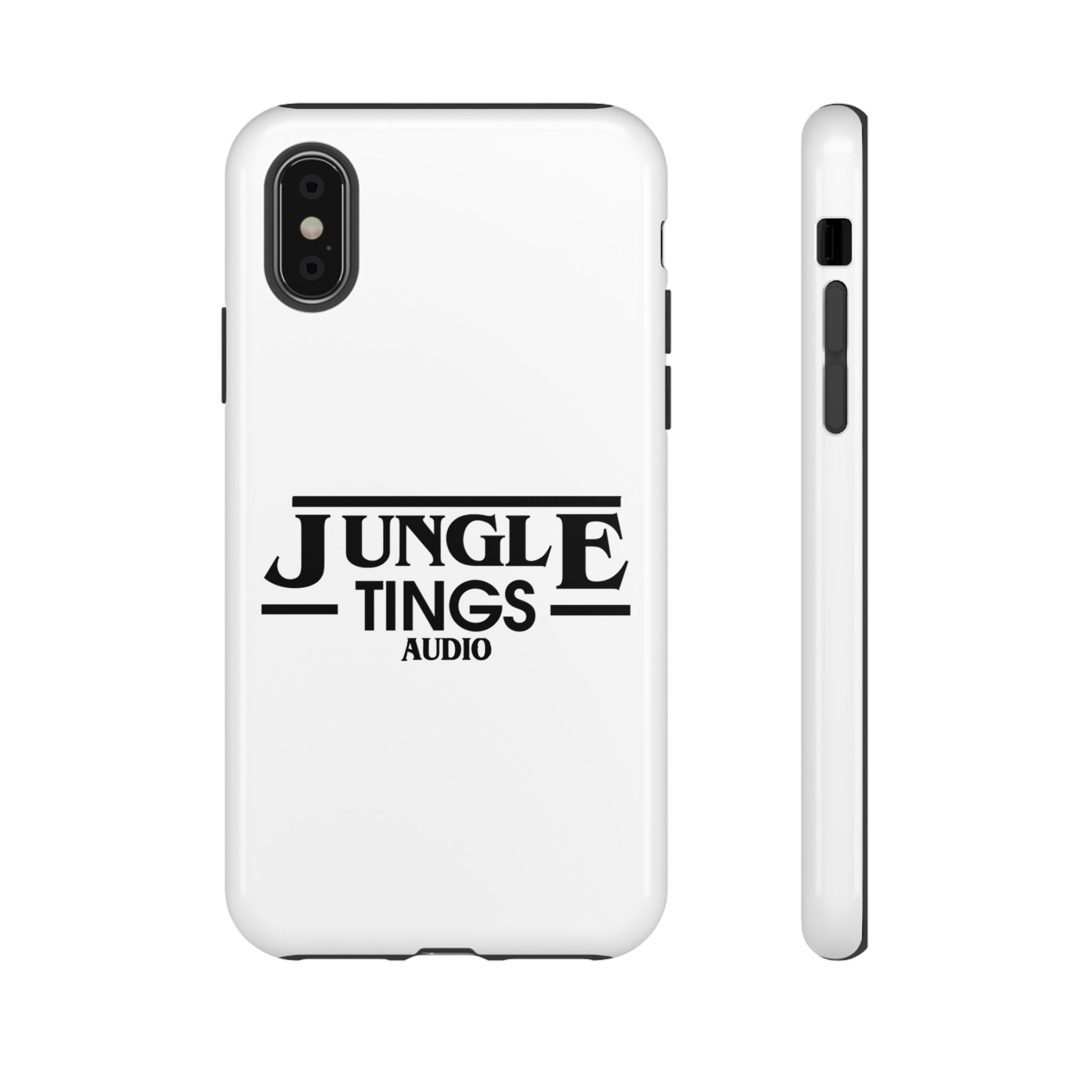 JTA Tough Cases Smartphone White Case Black logo