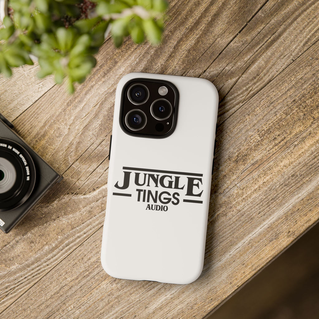 JTA Tough Cases Smartphone White Case Black logo