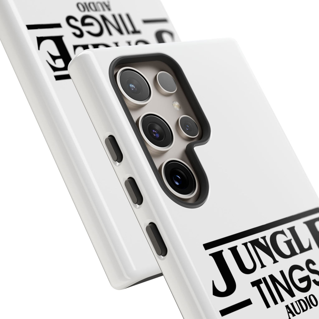 JTA Tough Cases Smartphone White Case Black logo