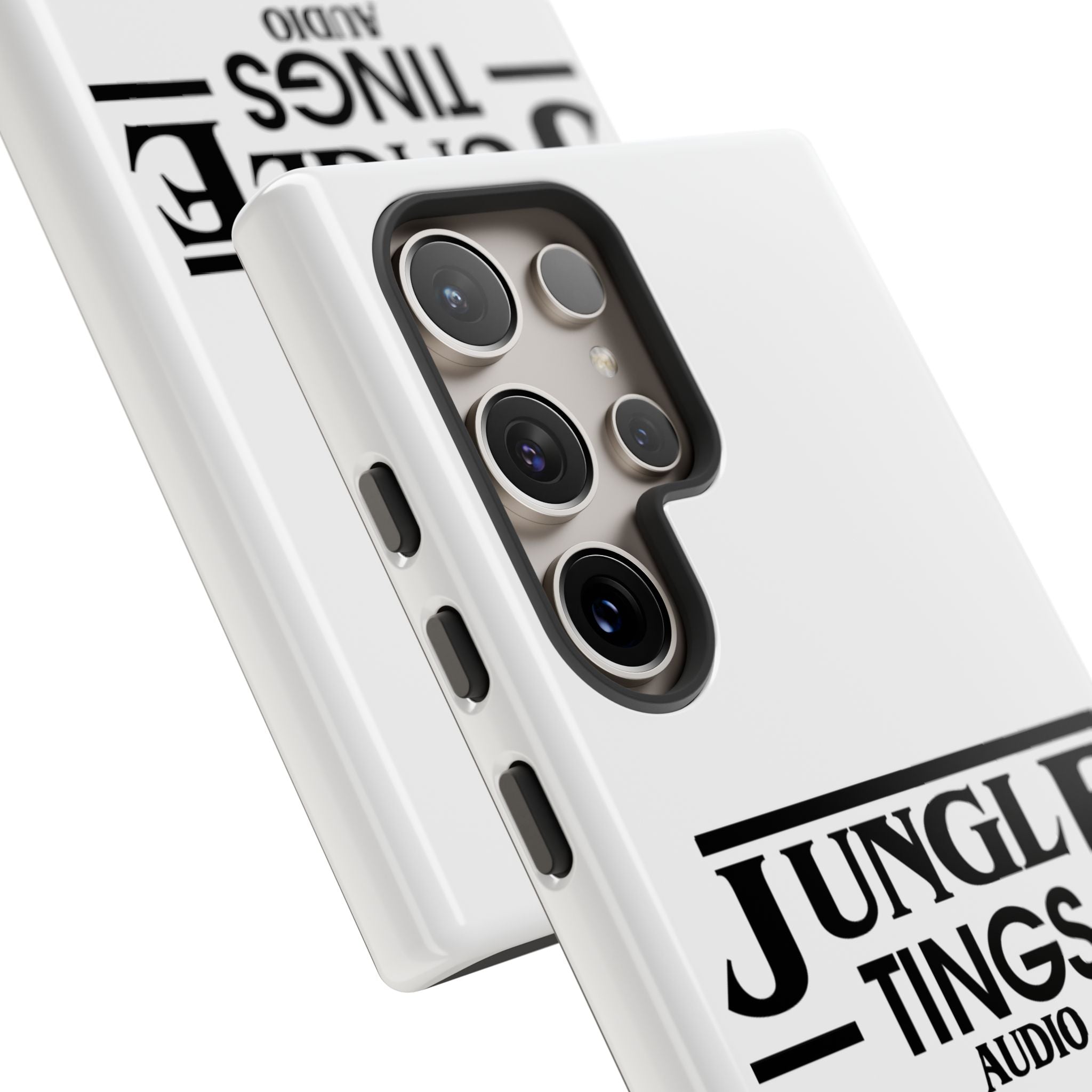 JTA Tough Cases Smartphone White Case Black logo
