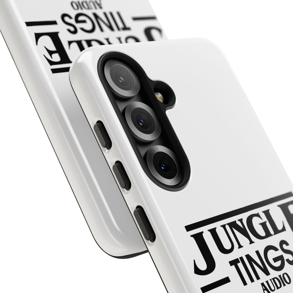 JTA Tough Cases Smartphone White Case Black logo