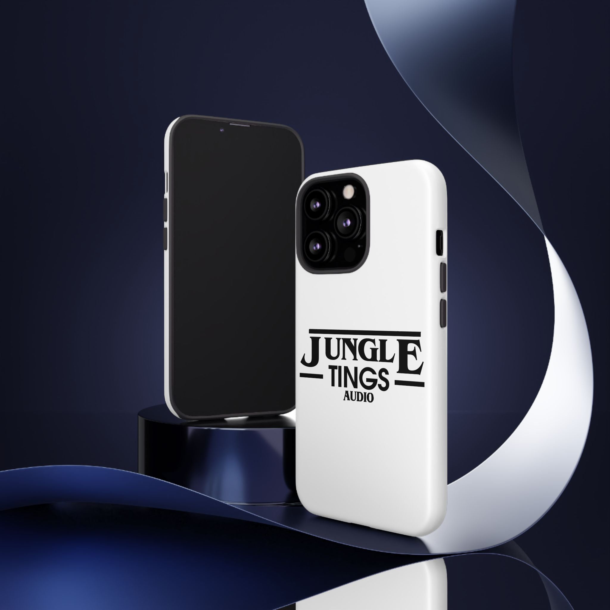 JTA Tough Cases Smartphone White Case Black logo