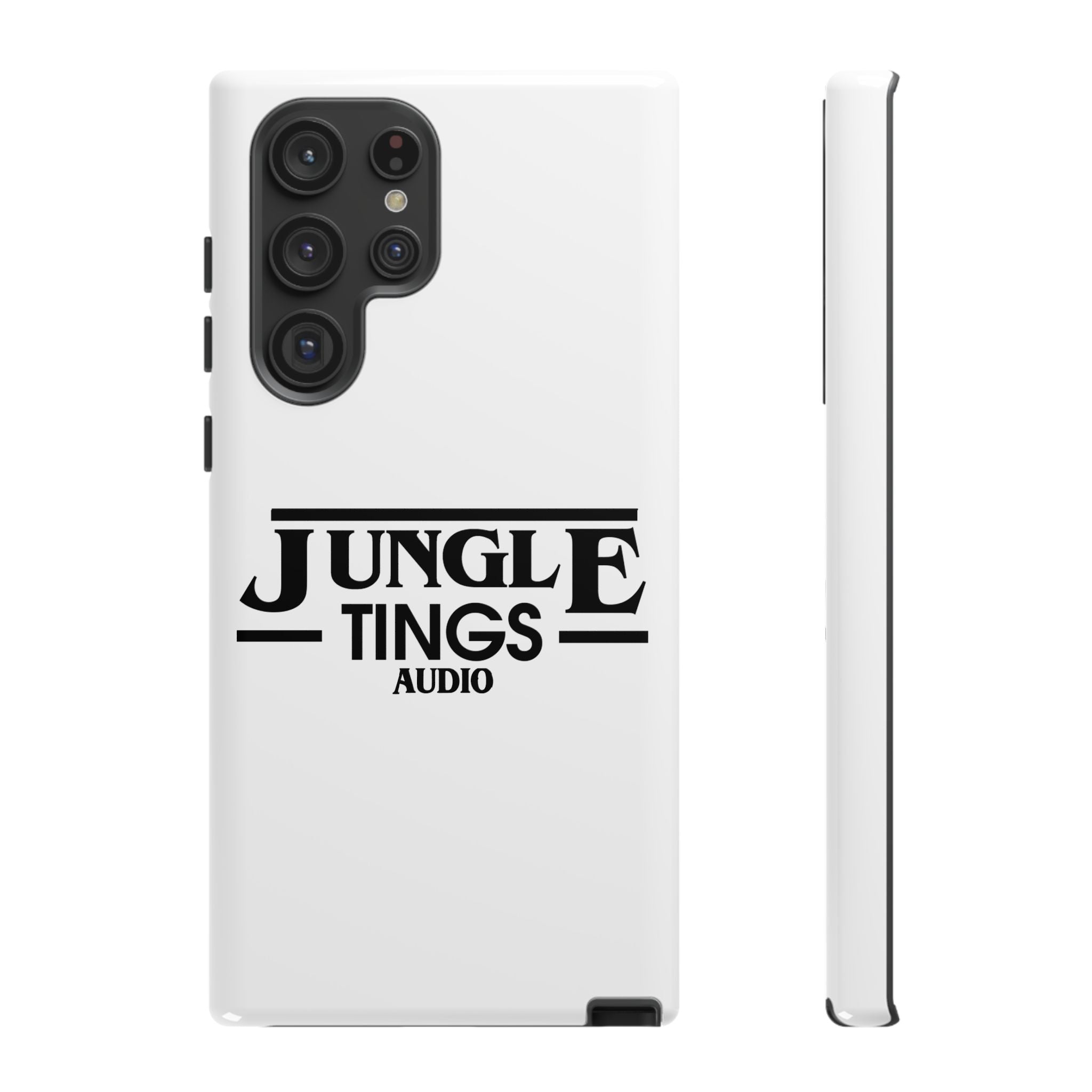 JTA Tough Cases Smartphone White Case Black logo