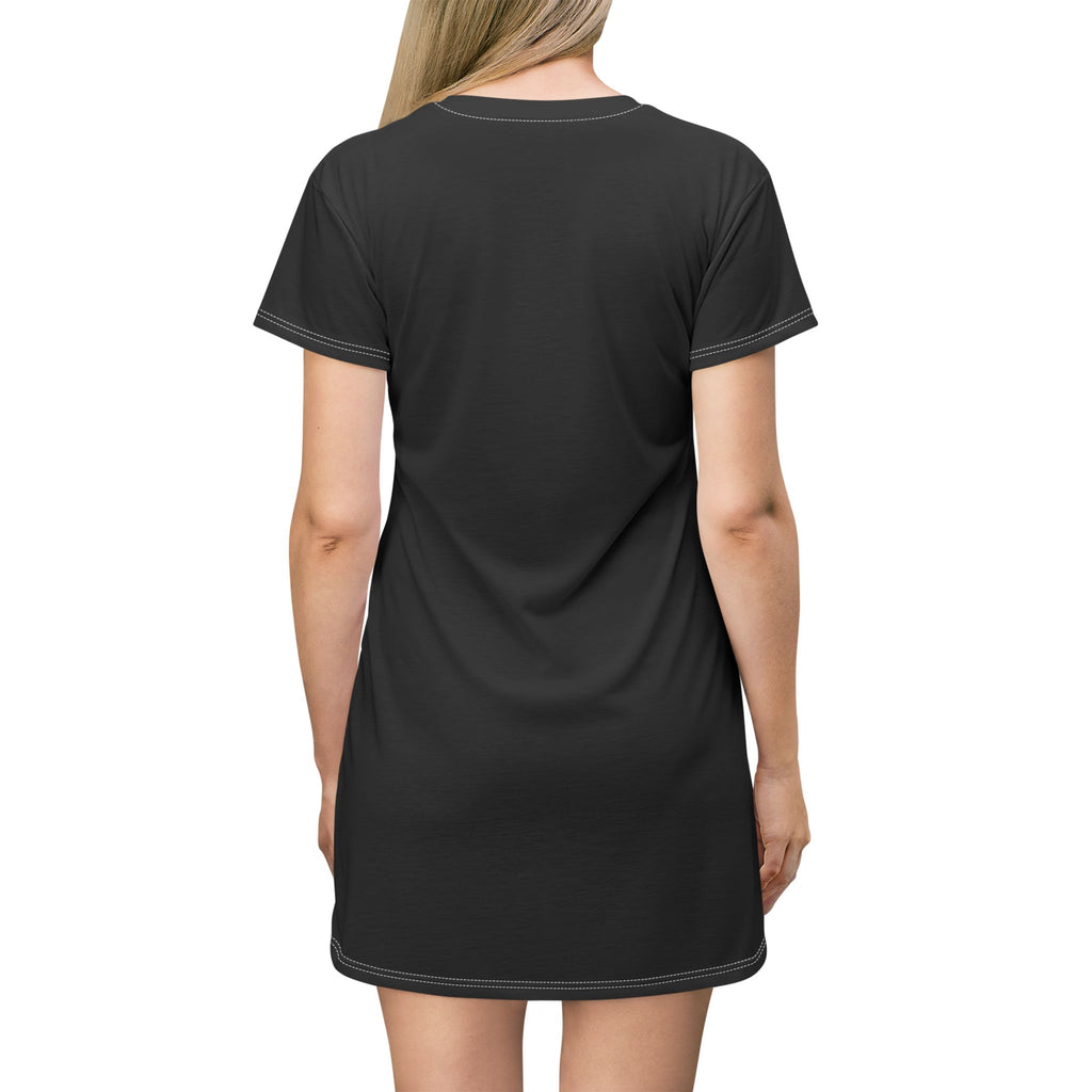 JTA Shirt Dress White Logo On Black