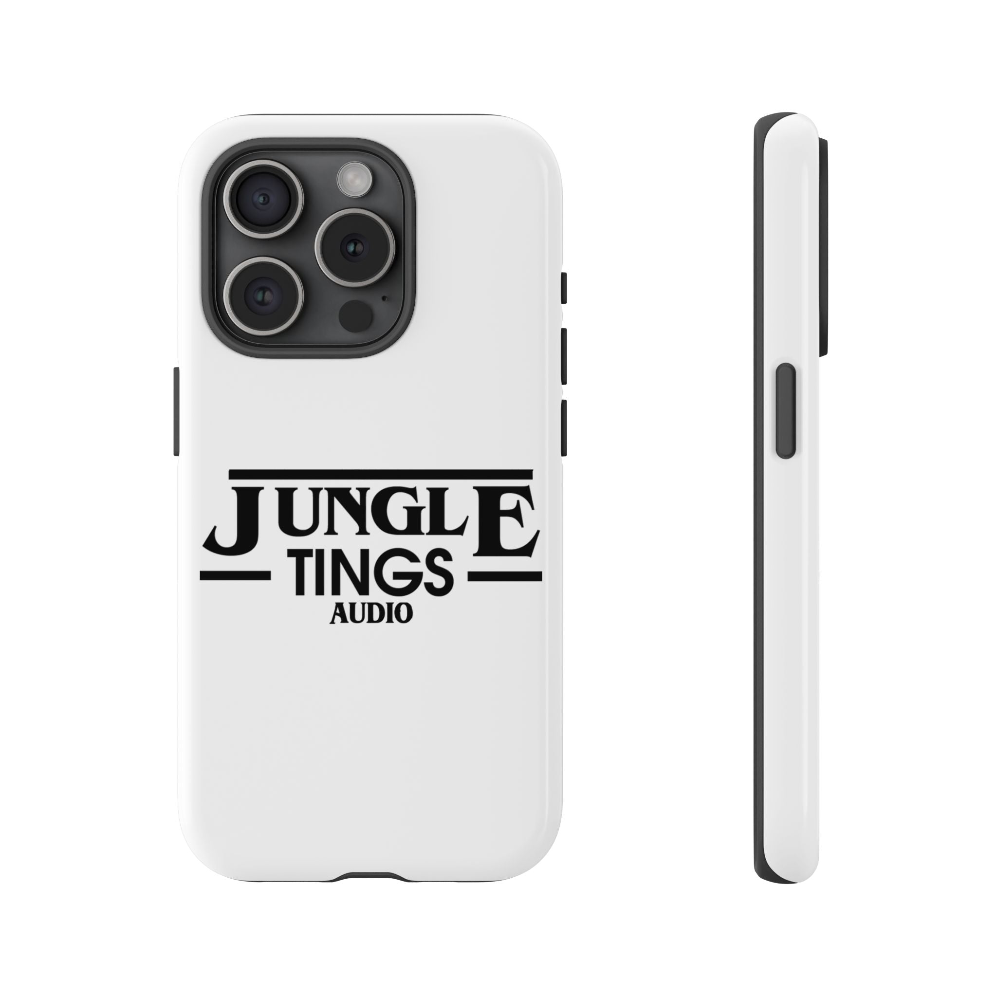 JTA Tough Cases Smartphone White Case Black logo