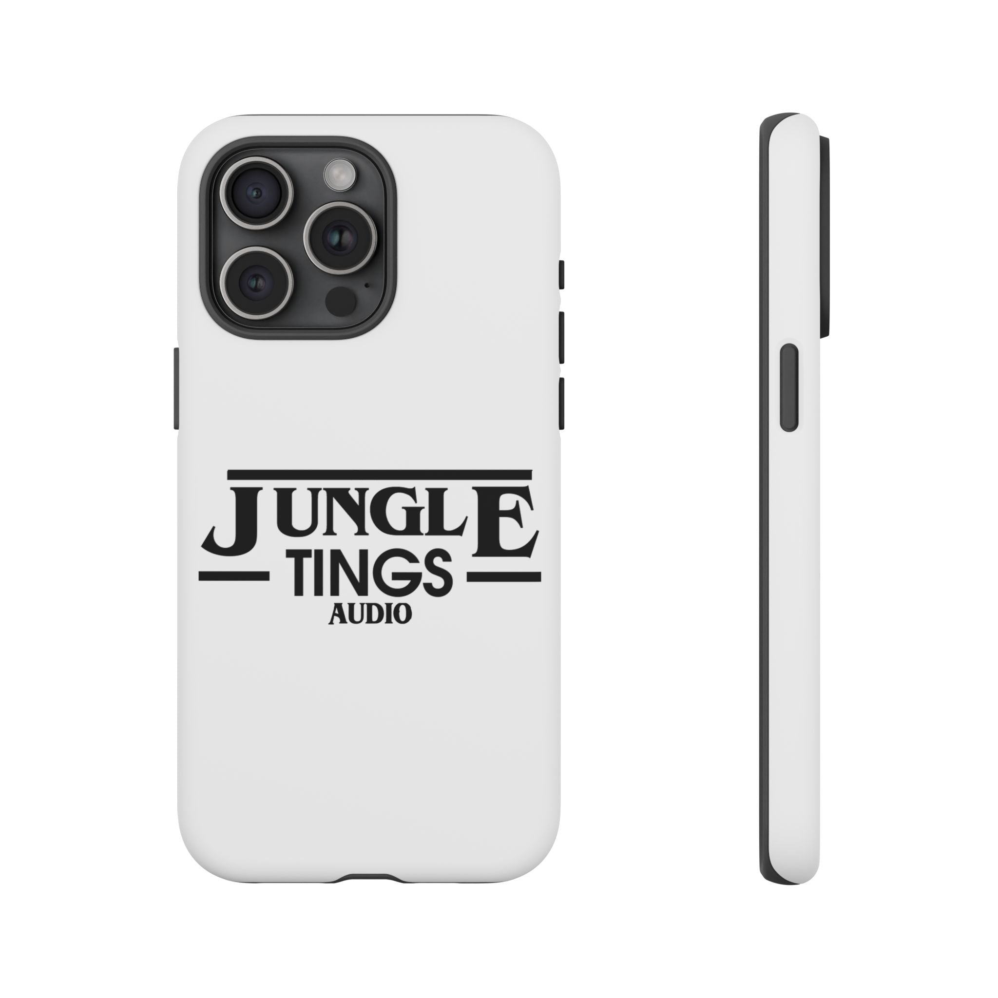 JTA Tough Cases Smartphone White Case Black logo