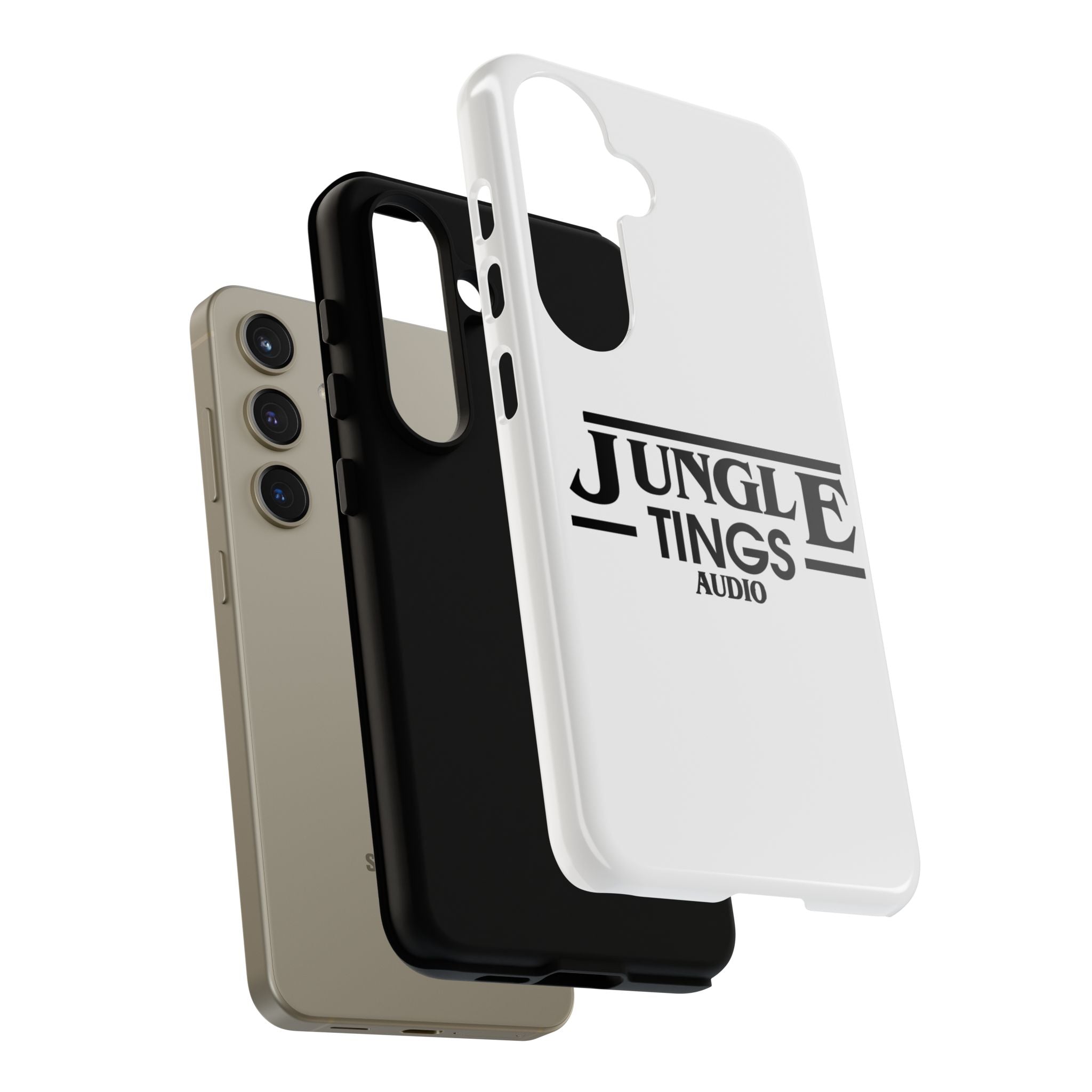 JTA Tough Cases Smartphone White Case Black logo