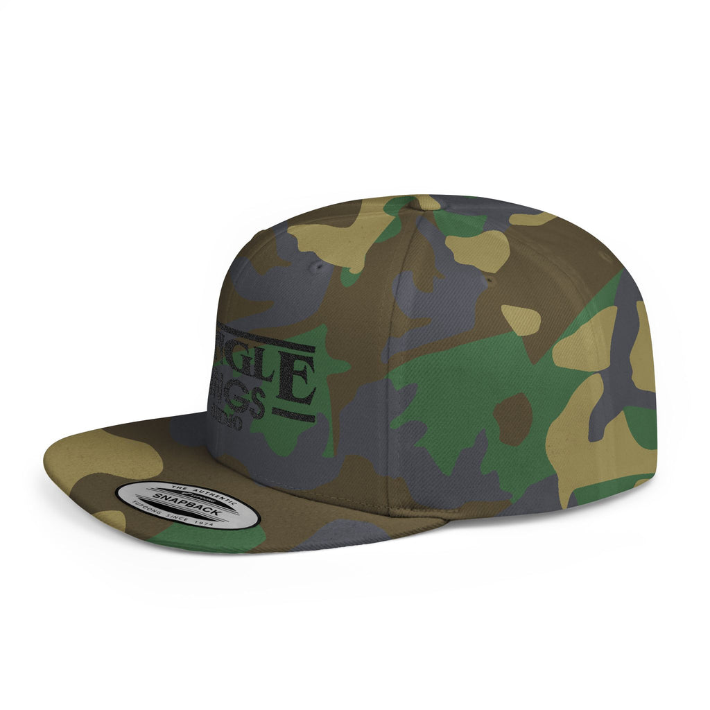 JTA Flat Bill Snapback Black Logo