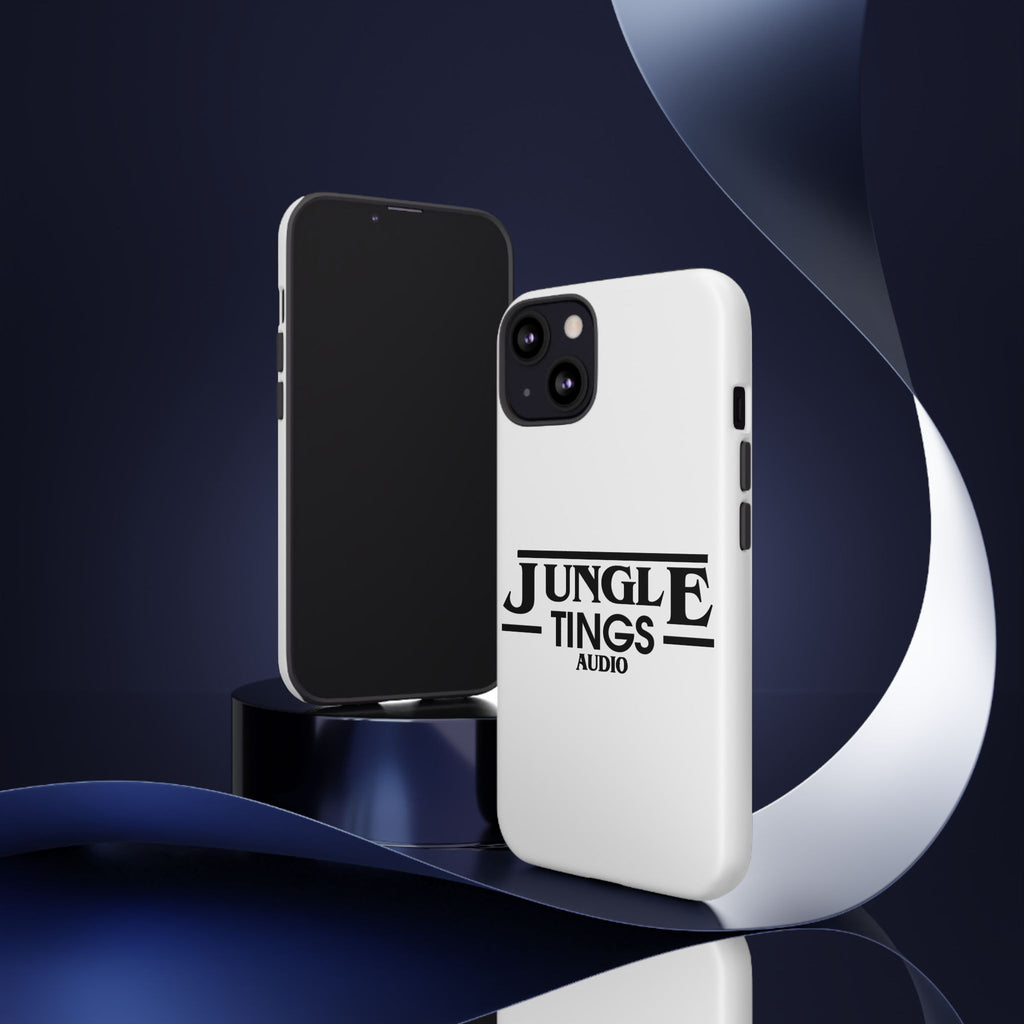 JTA Tough Cases Smartphone White Case Black logo