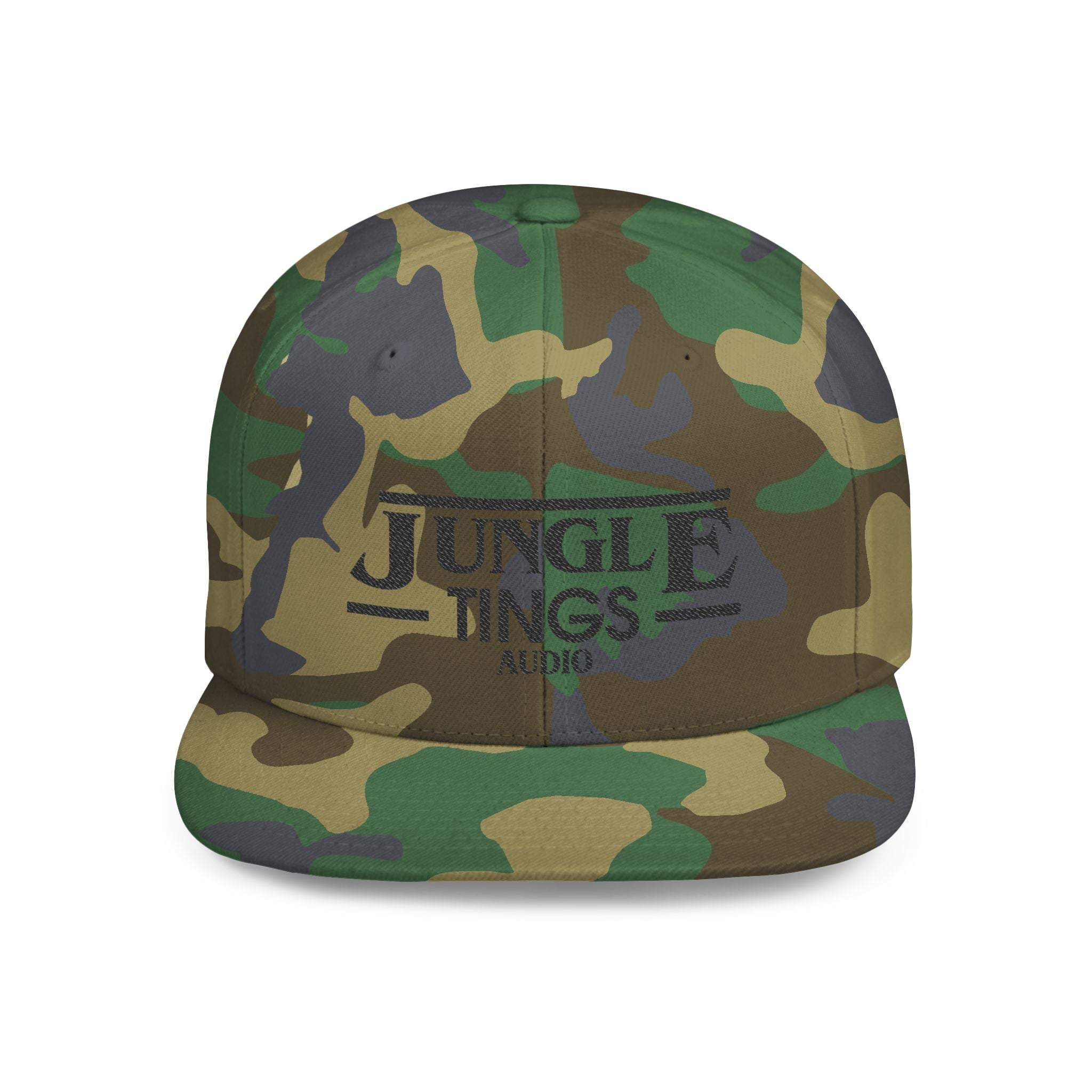 JTA Flat Bill Snapback Black Logo