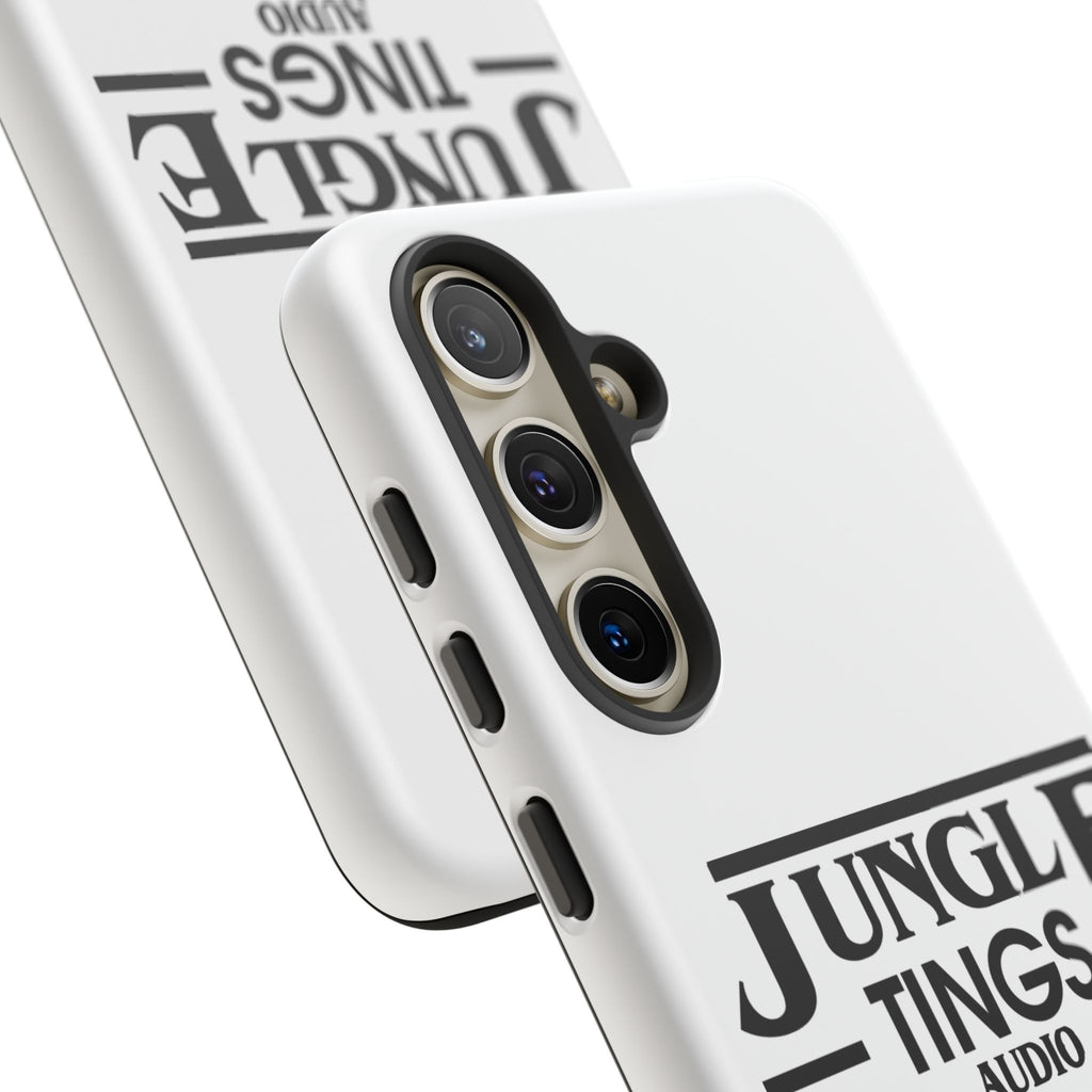 JTA Tough Cases Smartphone White Case Black logo